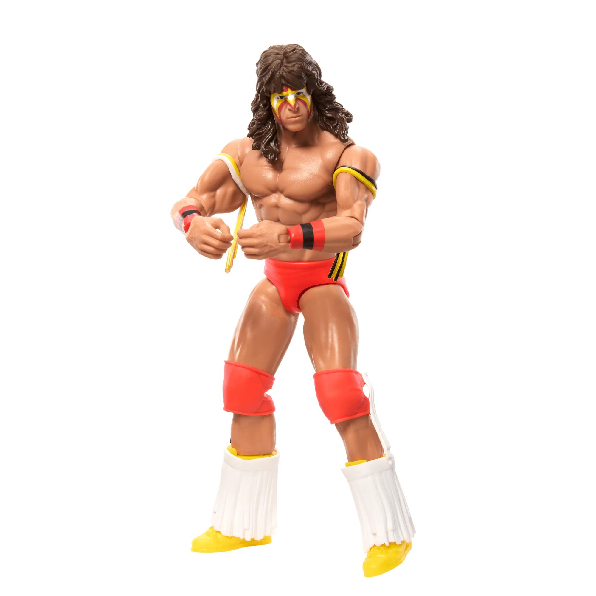 WWE Ultimate Warrior Action Figure, 6-inch Collectible Superstar With Articulation & Life-Like Look