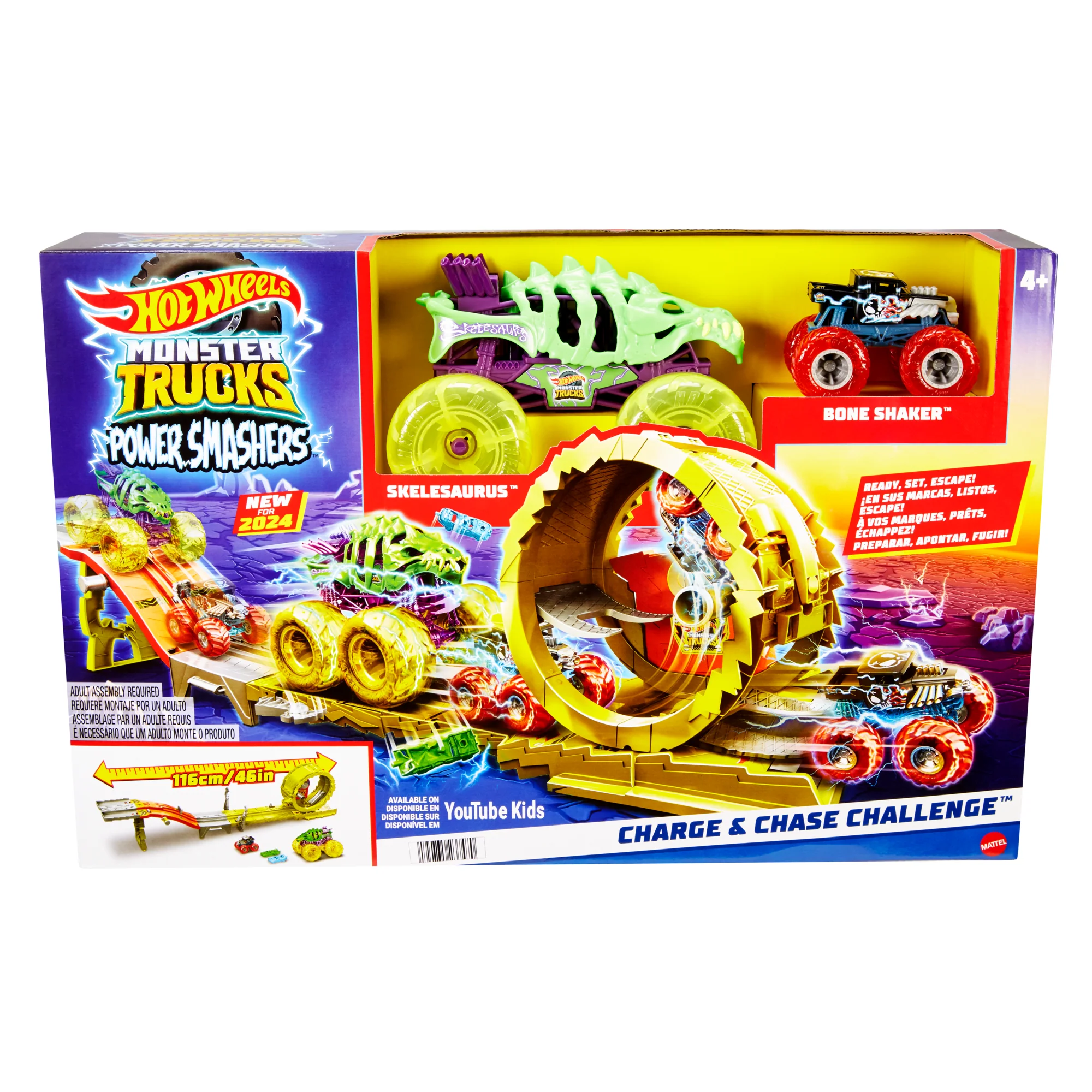 Hot Wheels Monster Trucks-D��fi Course ��lectrifiante-Coffret