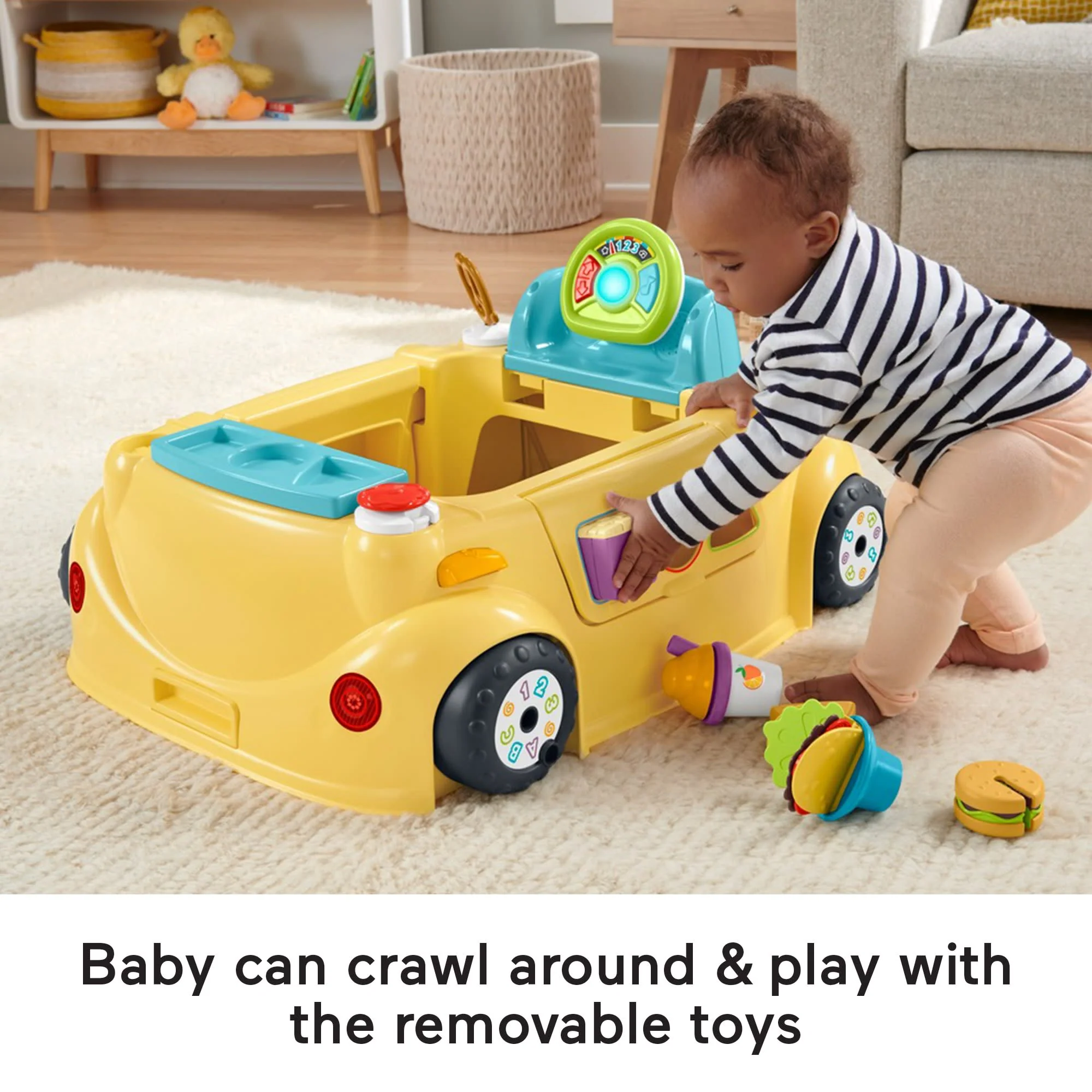 Fisher-Price 2-In-1 Servin�� Up Fun Jumperoo Baby Activity Center With Music Lights & Smart Stages