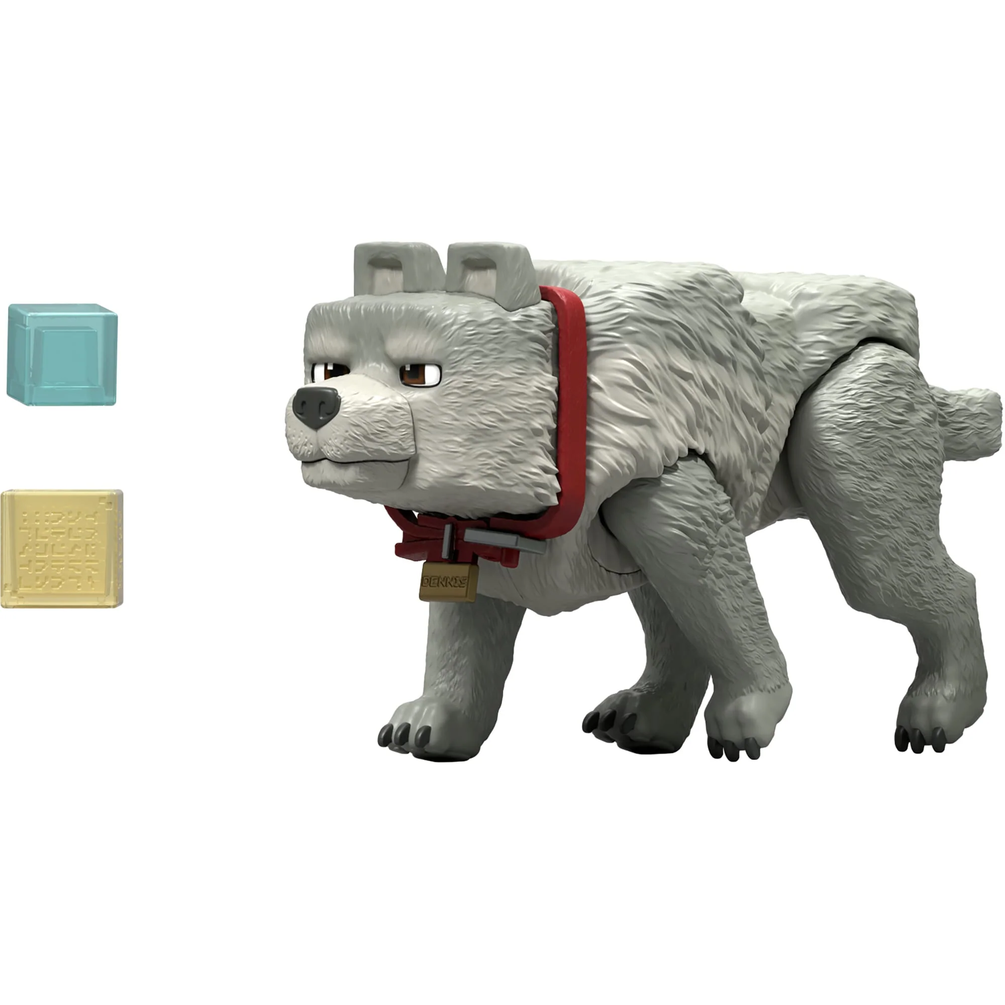 Minecraft Dennis The Wolf Action Figure & Accessories, 3.25-inch Toy Set inspired By A Minecraft Movie