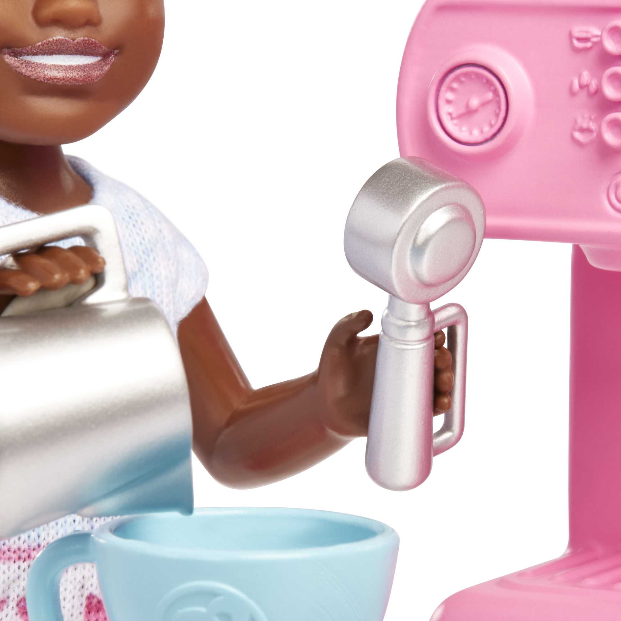 Barbie Chelsea Can Be�� Barista Doll And 7 Career-Themed Accessories Including Coffee Maker