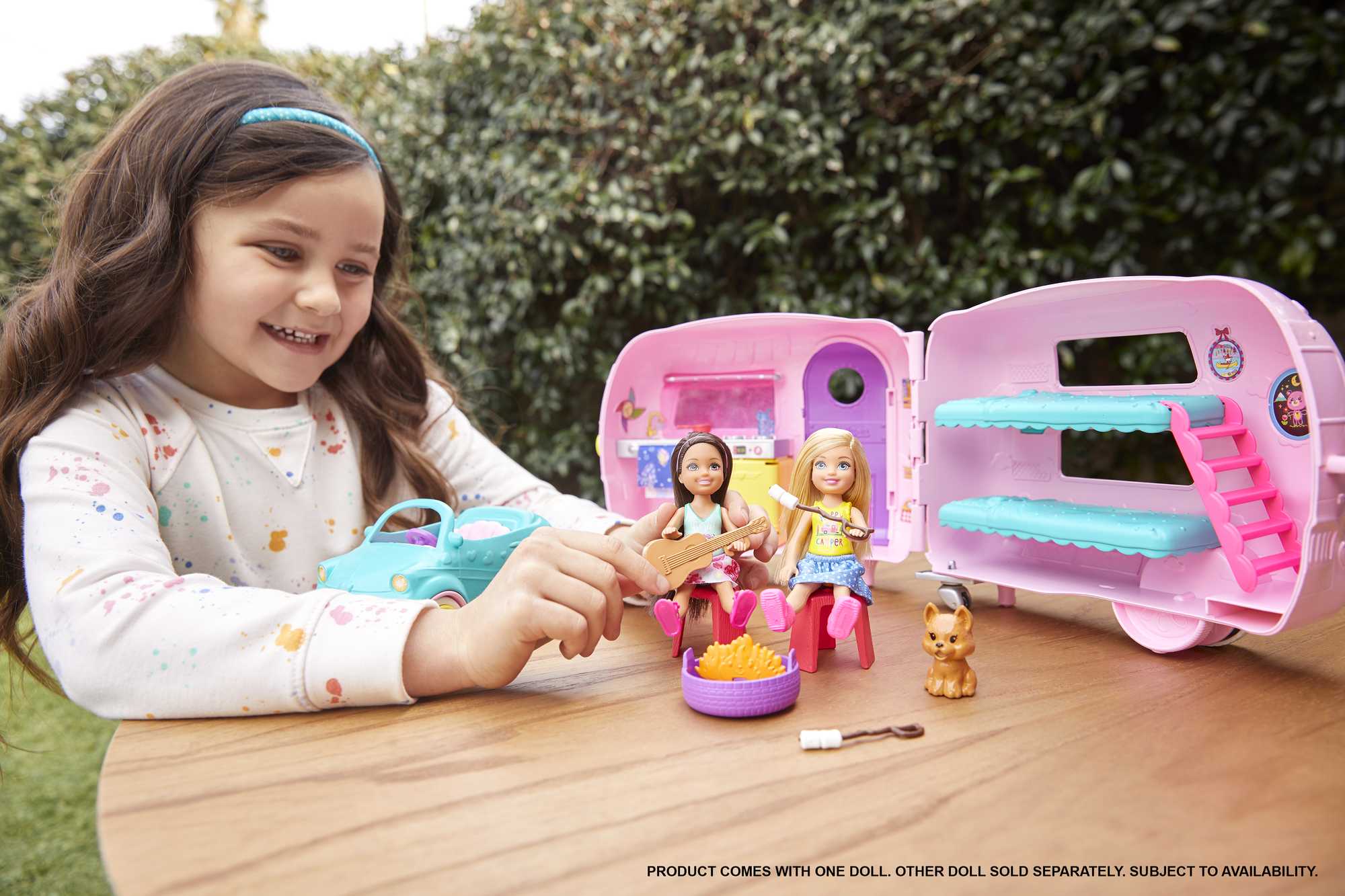 Barbie Toys, Camper Playset With Chelsea Doll, Toy Car And Accessories