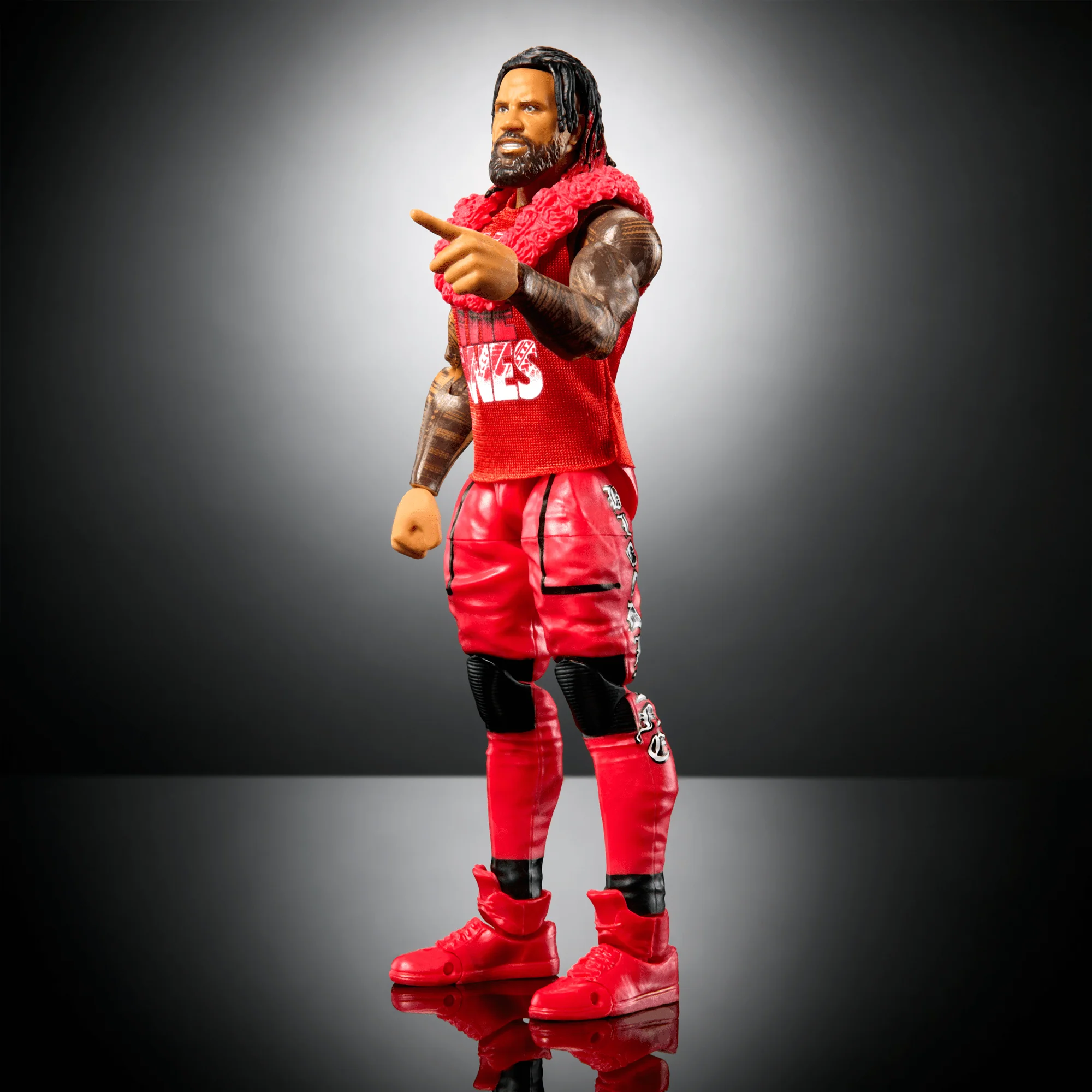 WWE Elite Jimmy Uso Action Figure, 6-inch Collectible Superstar With 25 Articulation Points & Accessories