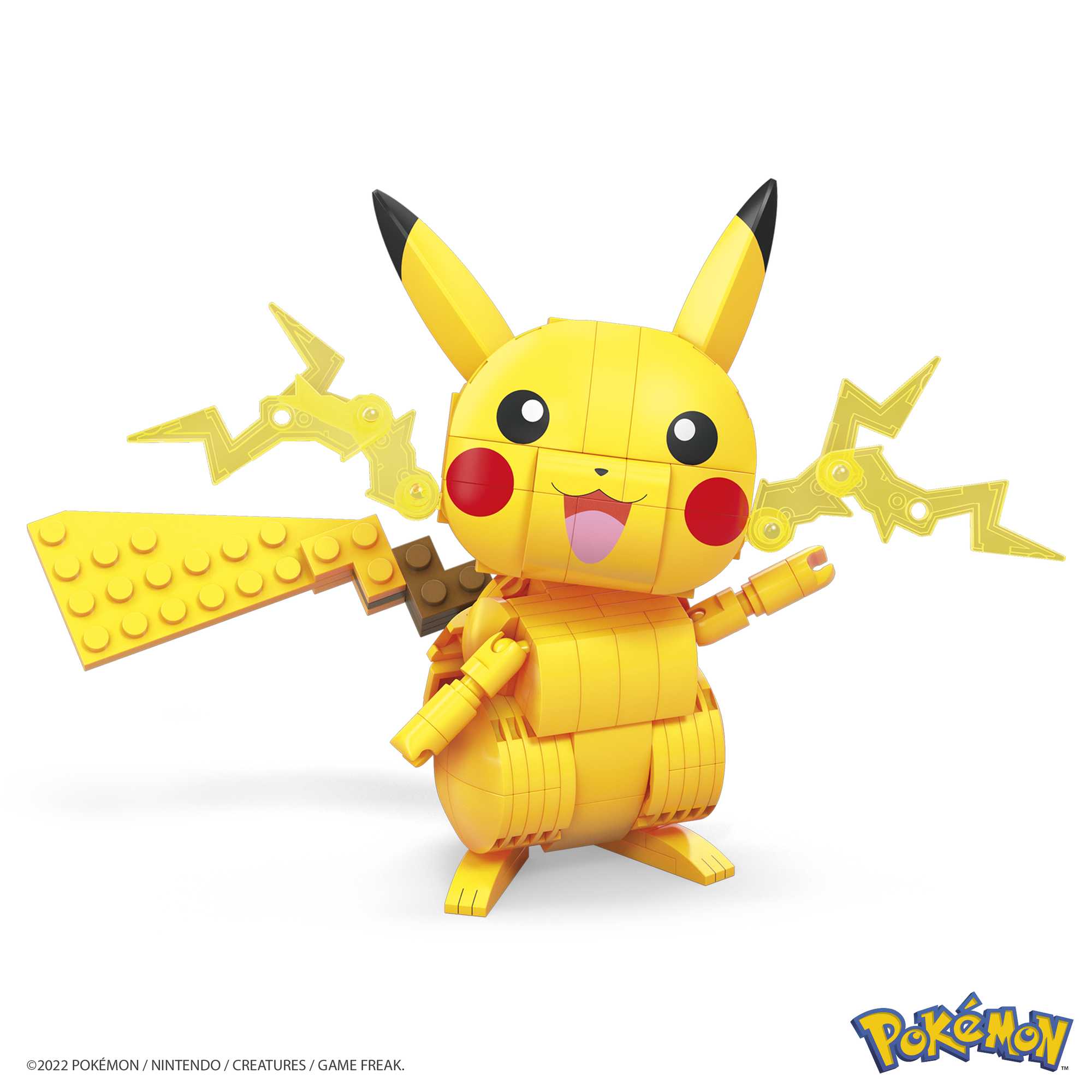 MEGA Pok��mon Building Toy Kit Pikachu (211 Pieces) With 1 Action Figure For Kids