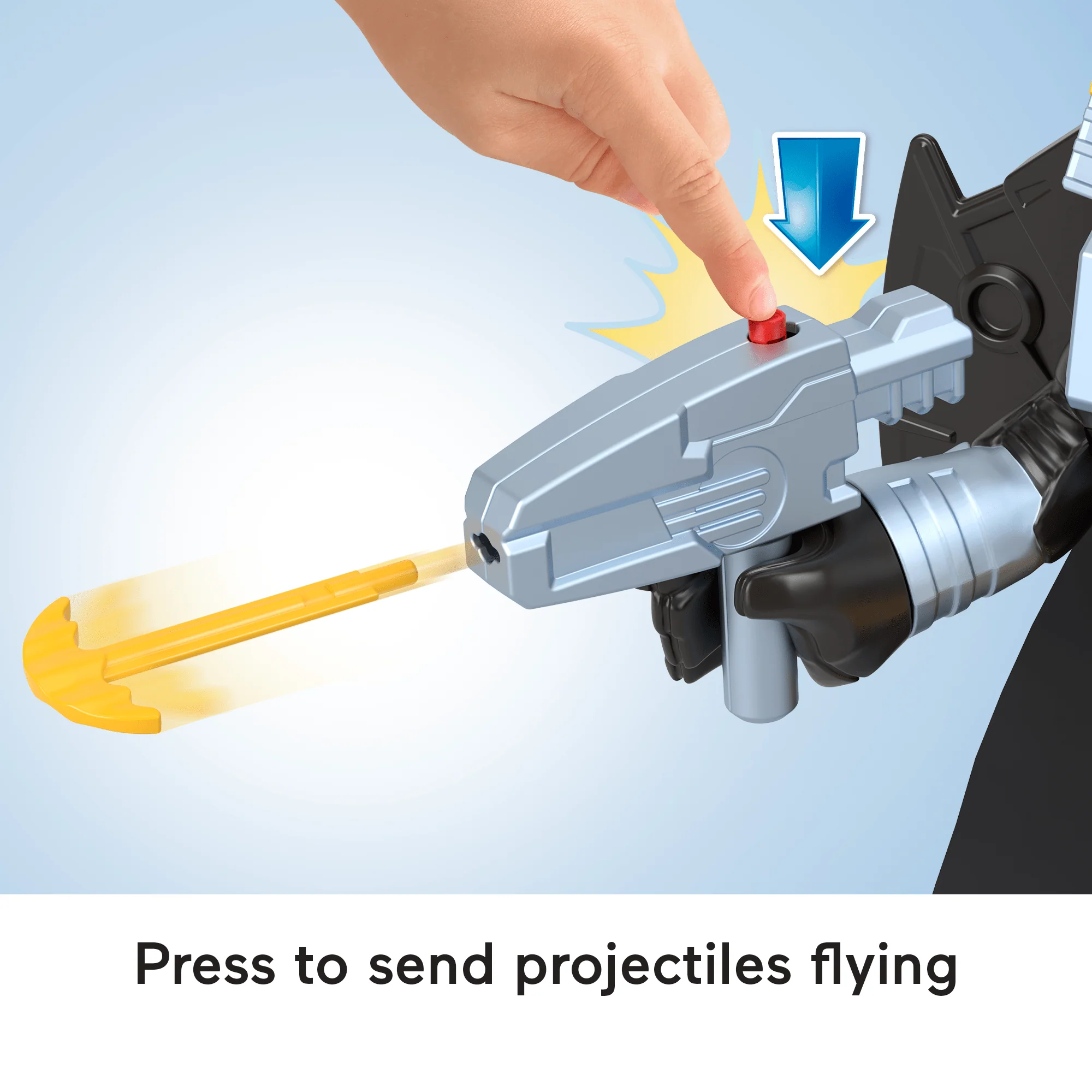 Imaginext DC Super Friends Batglider Batman XL Figure With Vehicle & Launcher, 5 Pieces