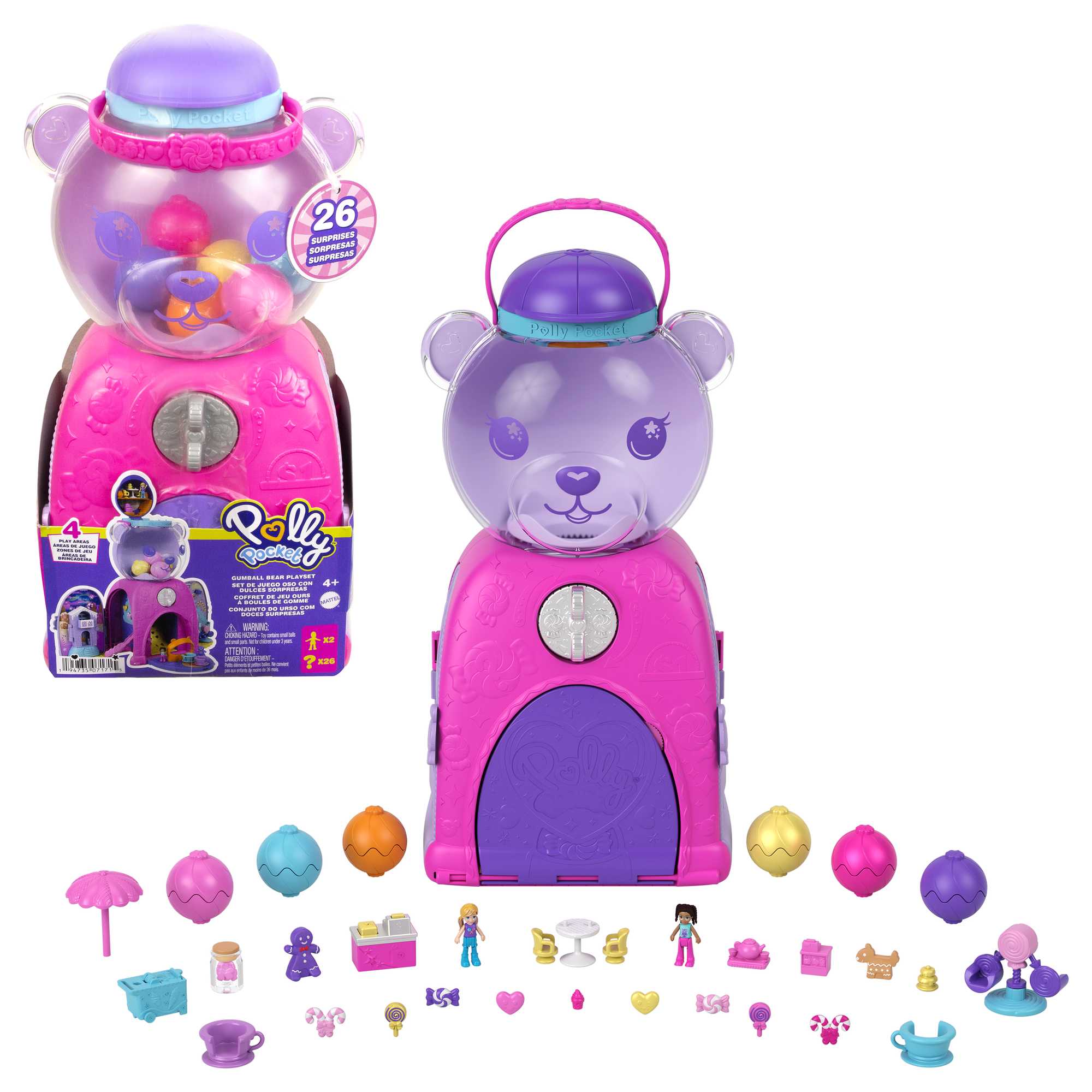 Polly Pocket Gumball Bear Playset