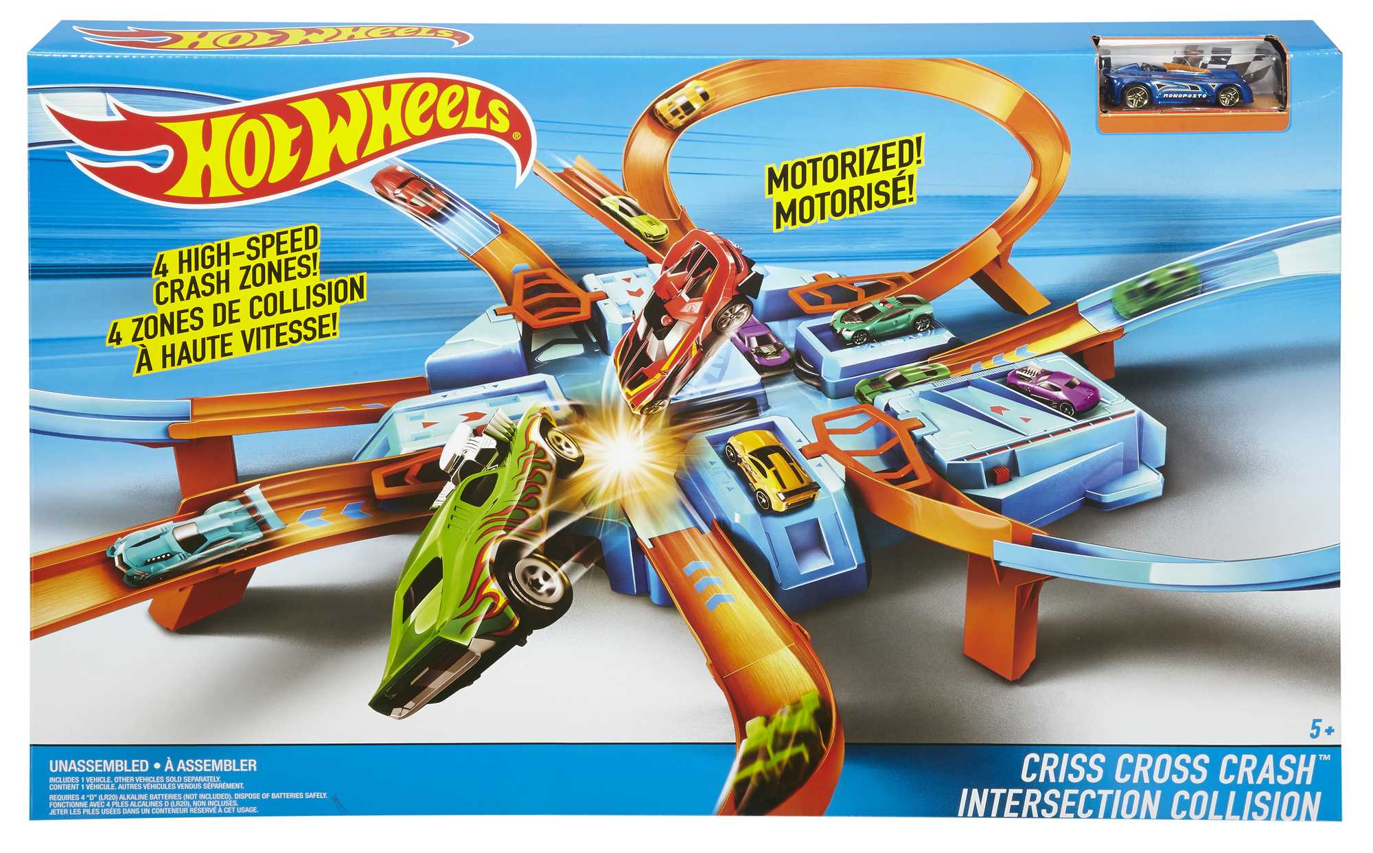 Hot Wheels Criss Cross Crash Track Set