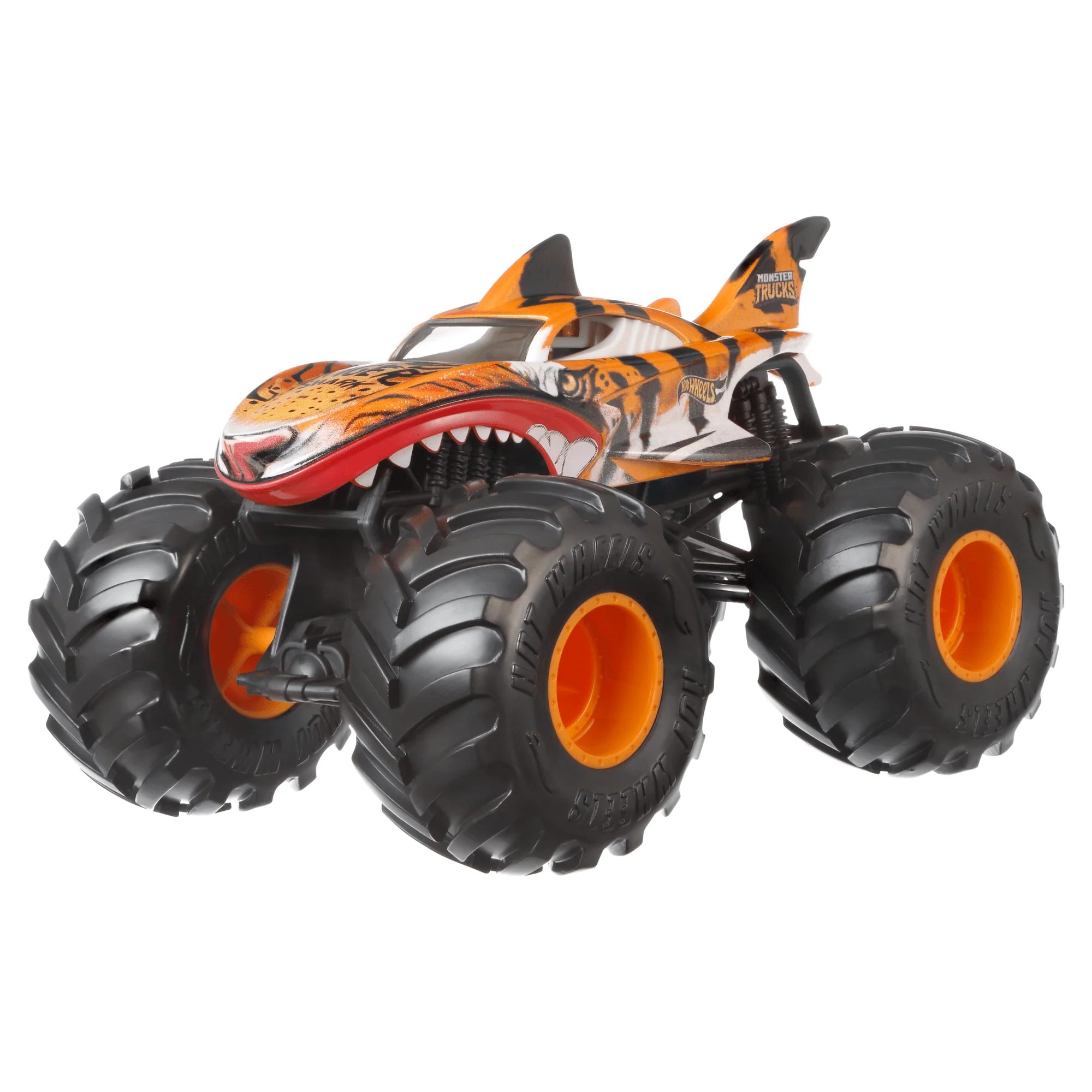 Hot Wheels Monster Trucks Ve��culo de Brinquedo Tiger Shark Escala 1:24