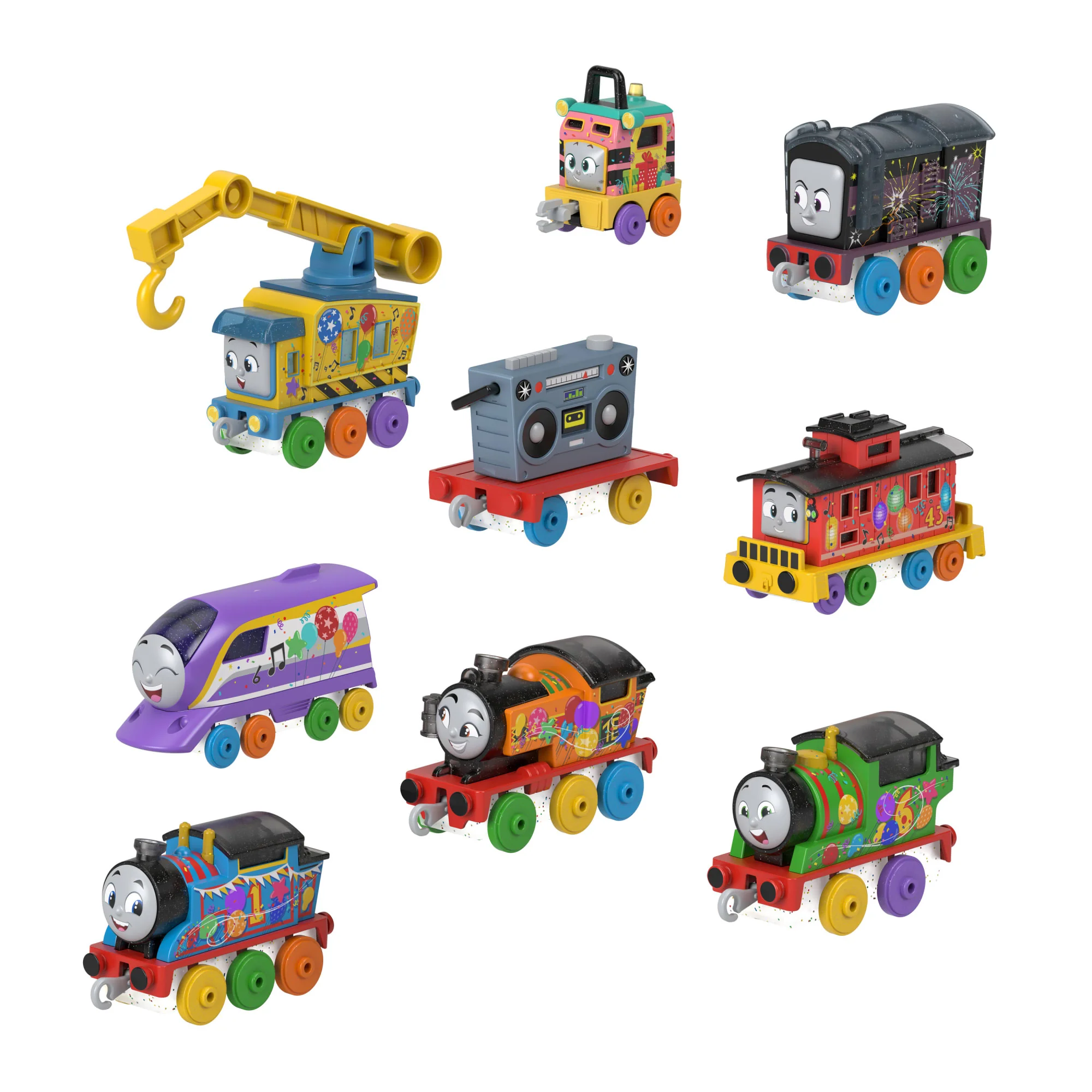 Thomas & Friends Thomas�� 7 Days Of Surprises Gift Set Of Diecast Toy Trains & Vehicles, 10 Pieces