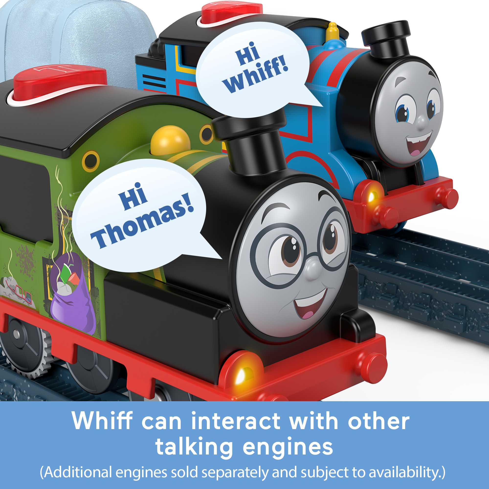 Thomas & Friends Talking Whiff Toy Train, Motorized Engine With Phrases & Sounds