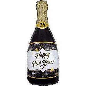 Anagram Champagne New Year 36in Foil Balloon FLAT