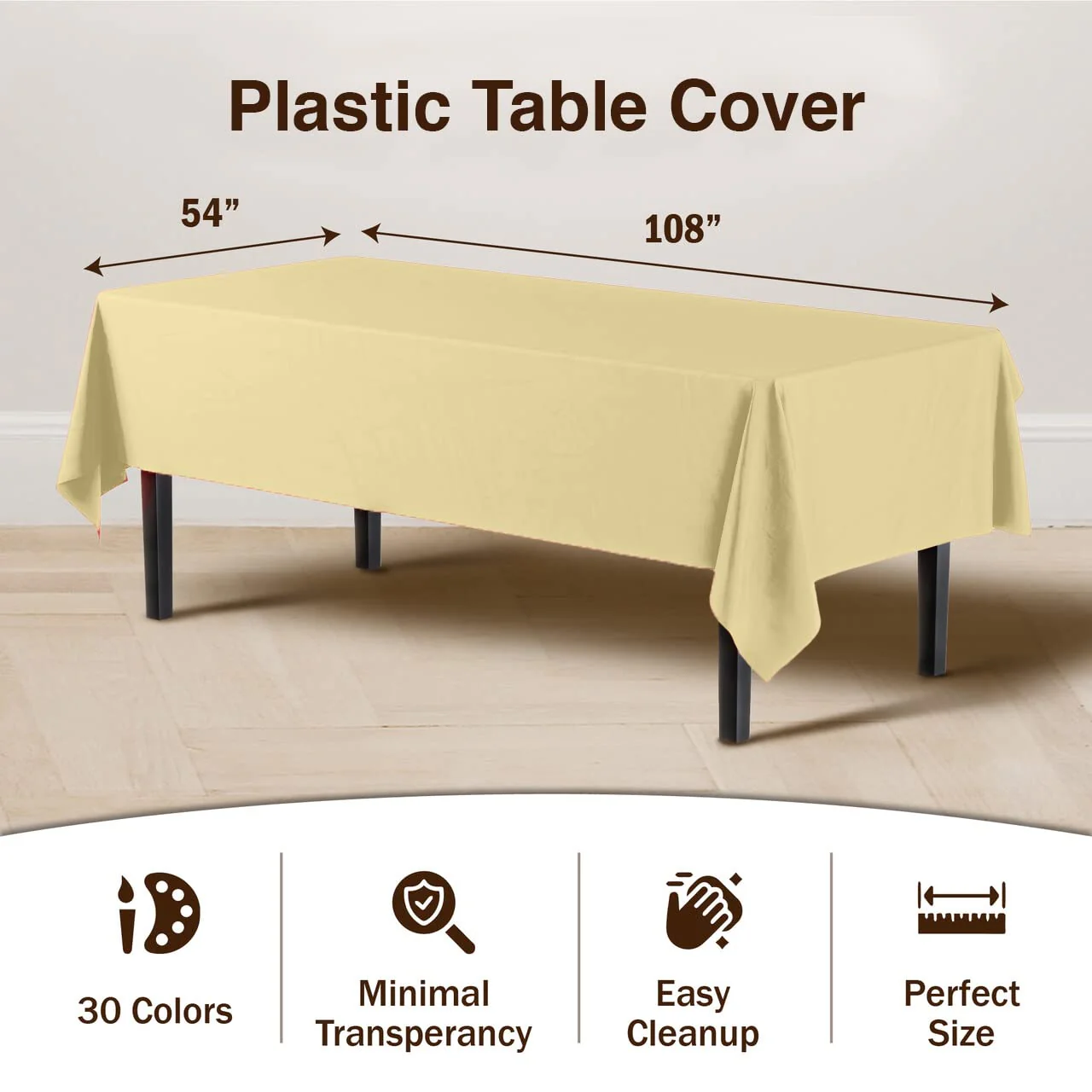 Light Yellow Table Cover