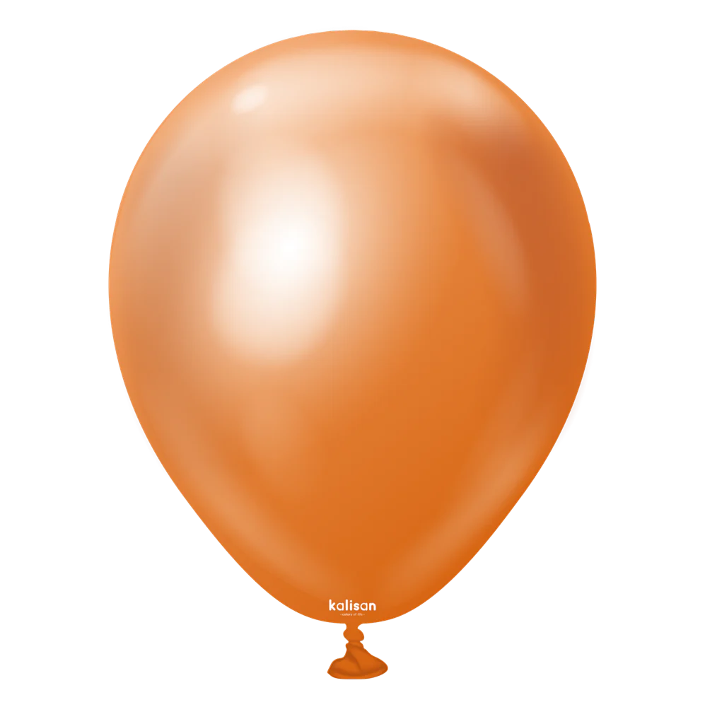 5 inch Kalisan Mirror Copper Latex Balloons 100ct