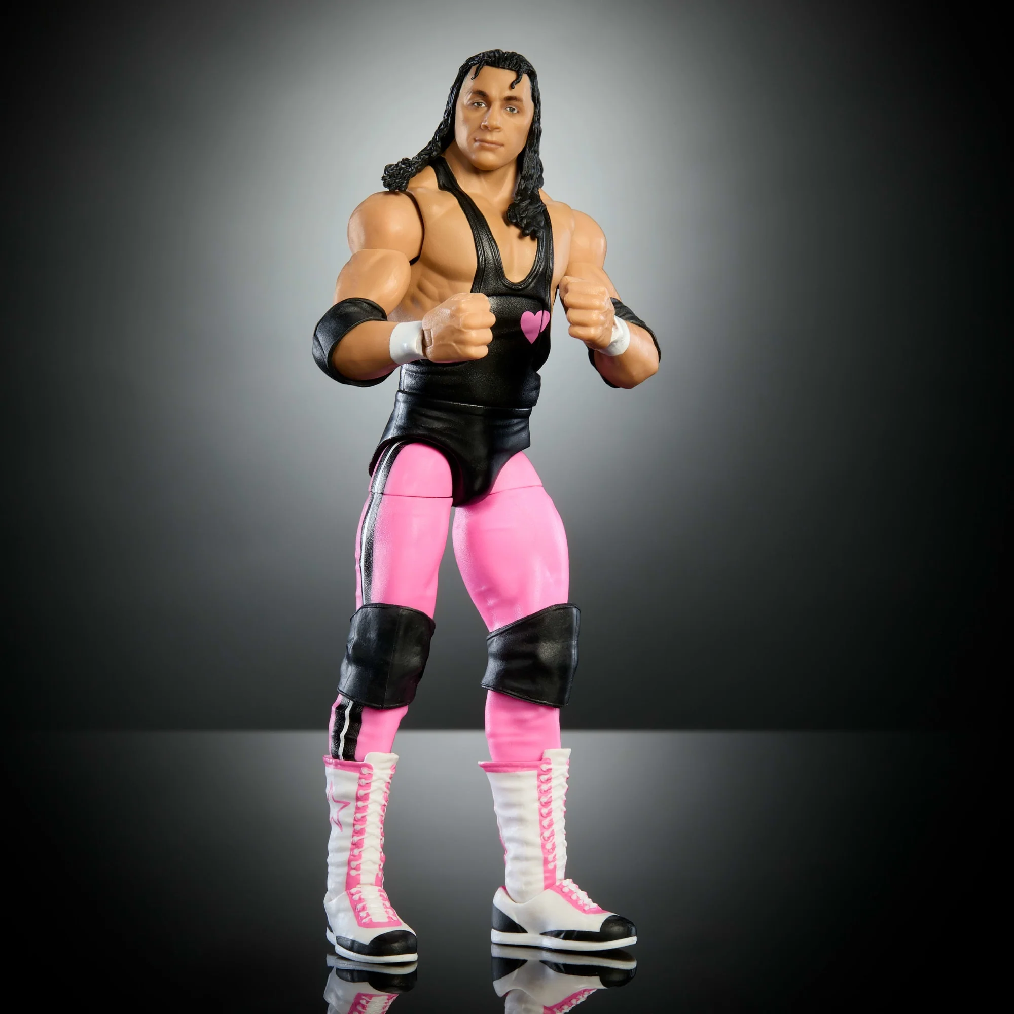 WWE Elite Collection Premium Live EVent Bret Hart Action Figure Set, Wrestlemania Collectible