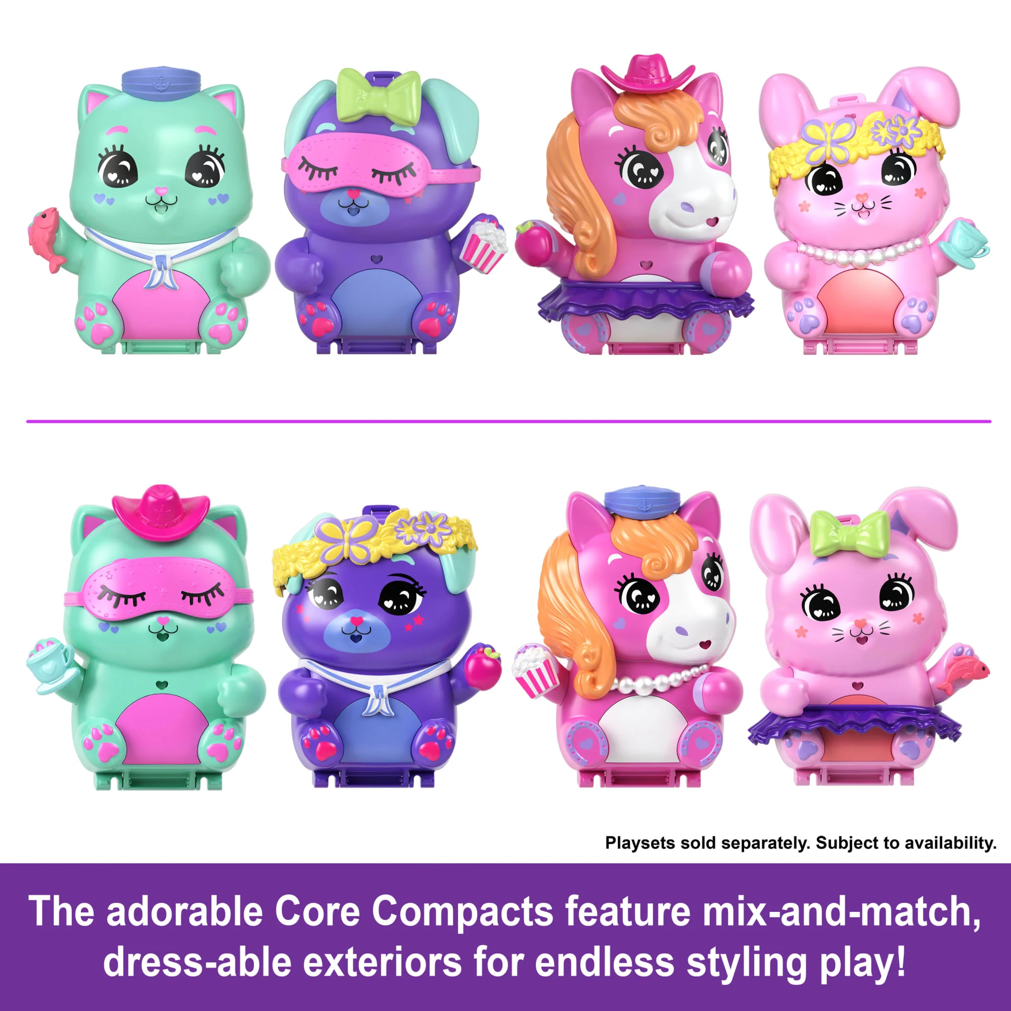 Polly Pocket Sleepover Puppy Compact Playset With 1 Micro Doll And Pet Dogs, Travel Toy With Food & Styling Accessories