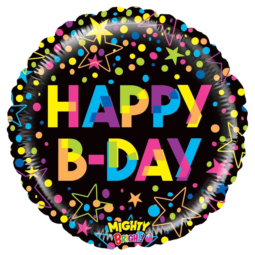 Betallic Mighty Colorful Birthday 21 inch Mighty Bright Balloon 1ct