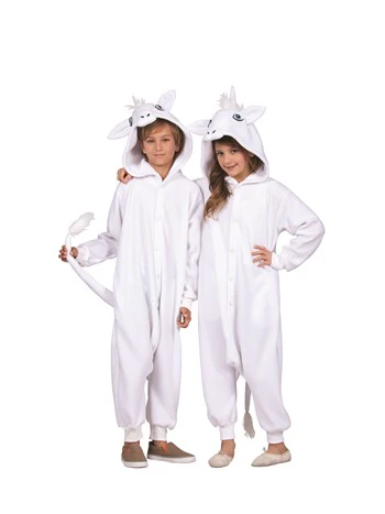 Una White Unicorn Child Union Suit
