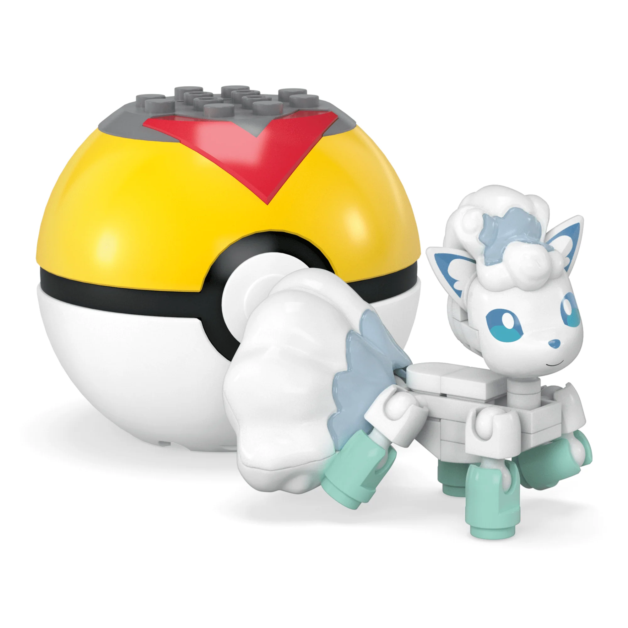 MEGA Pok��mon Alolan Vulpix Building Toy Kit, Poseable Action Figure (28 Pieces) For Kids