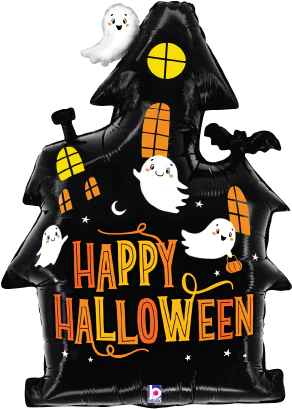 Betallic Haunted House 32 inch Foil Shape Packaged 1ct