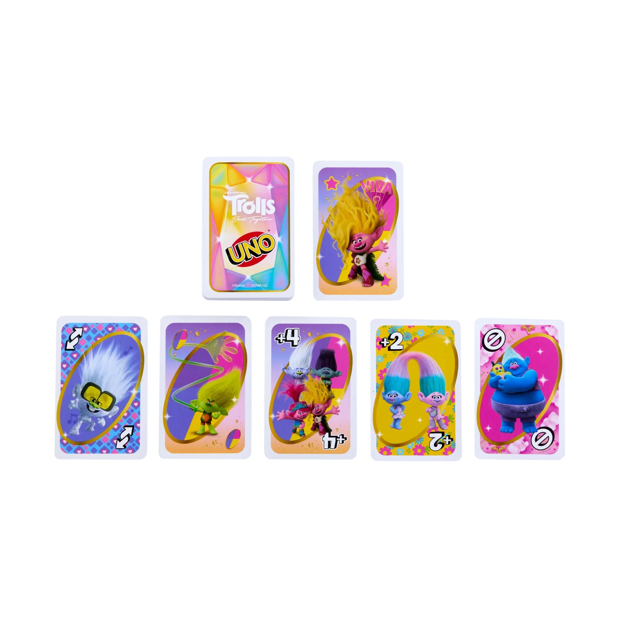UNO Trolls Band Together Card Game For Kids, Adults & Family Night Inspired By the Movie