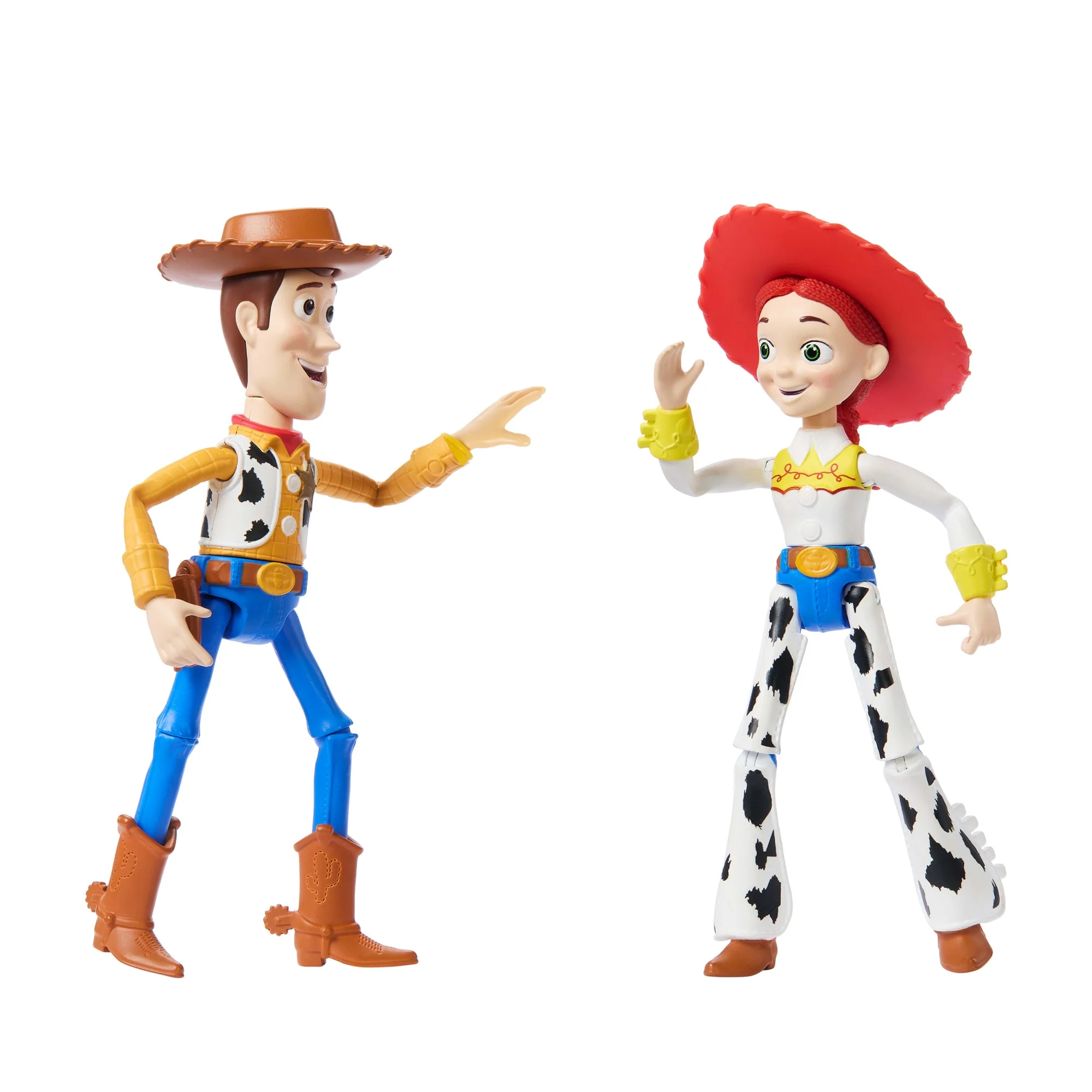 Disney And Pixar Woody & Jessie Action Figure Pack, 7-Inch Scale Posable Authentic Character Dolls