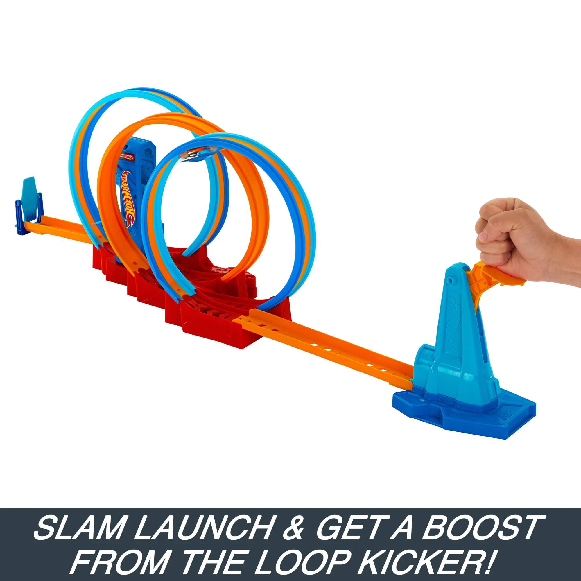 Hot Wheels Track Set, Ultra Hots Loop Madness With 3 Loops & 1 Hot Wheels Car