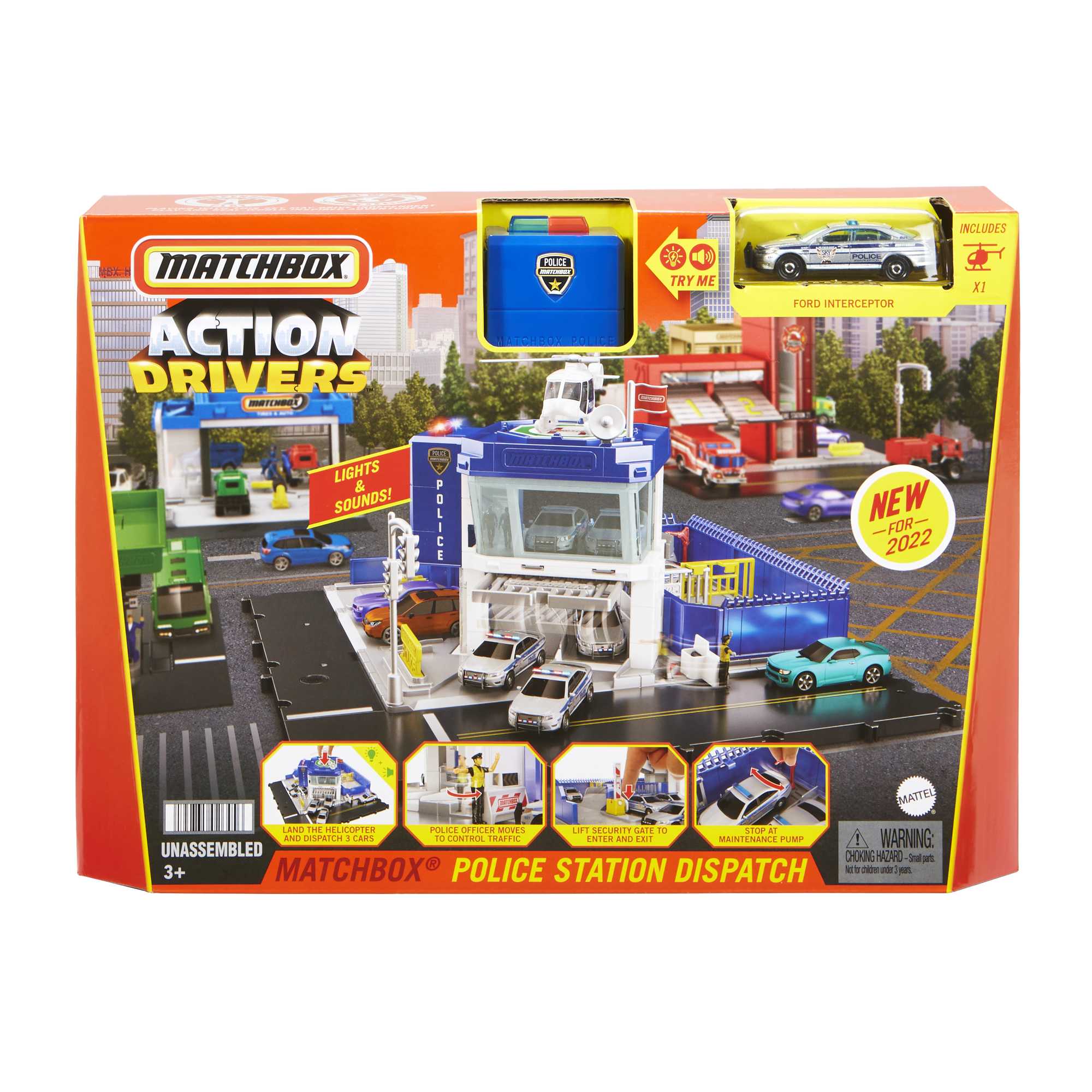 Matchbox Action Drivers Matchbox Police Station Dispatch Playset