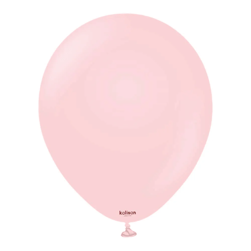 12 inch Kalisan Macaron Pink Latex Balloons 100ct