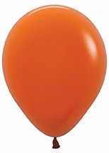 5 inch Sempertex Deluxe Sunset Orange Latex Balloons 100ct