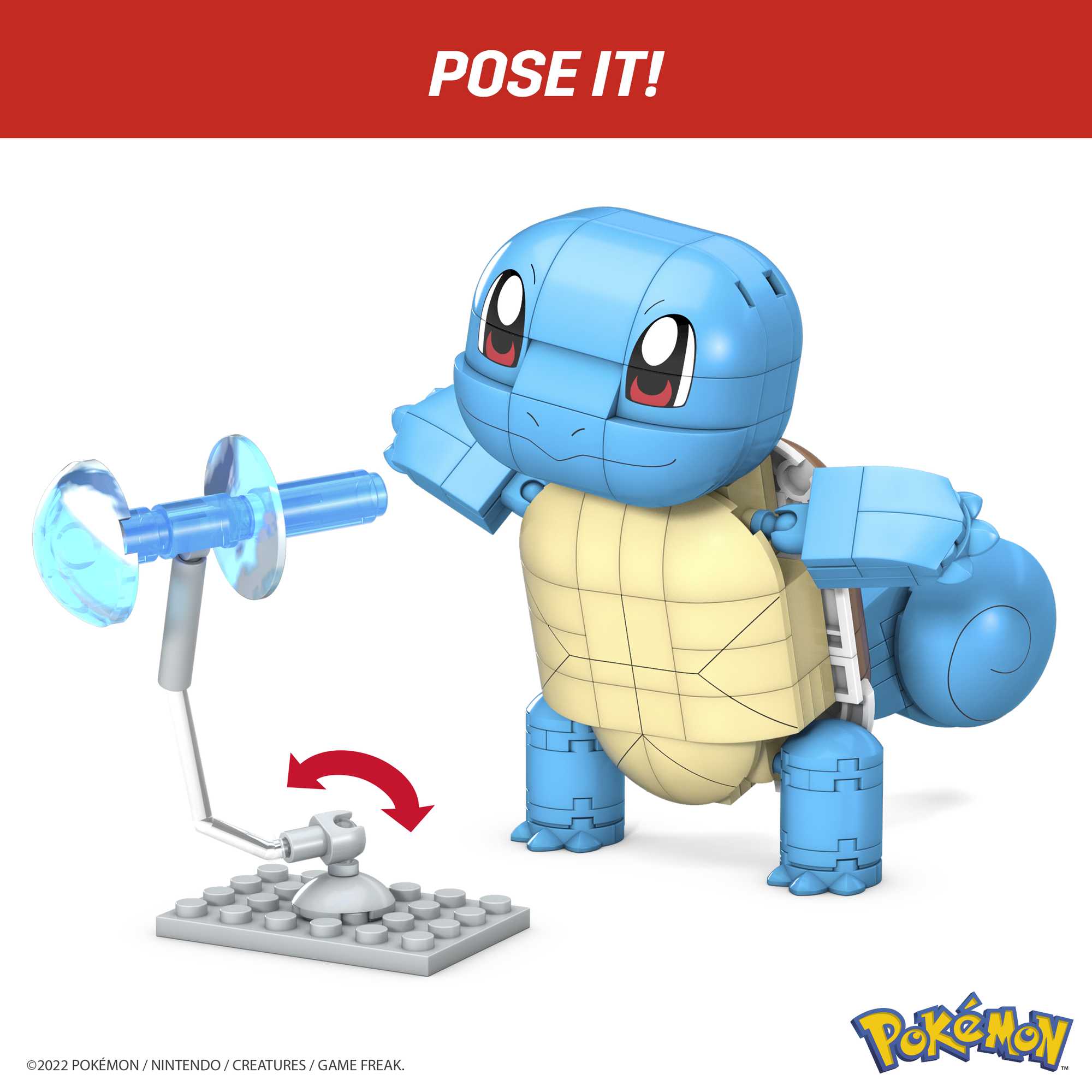 MEGA Pok��mon Building Toy Kit Build & Show Squirtle (199 Pieces) For Kids