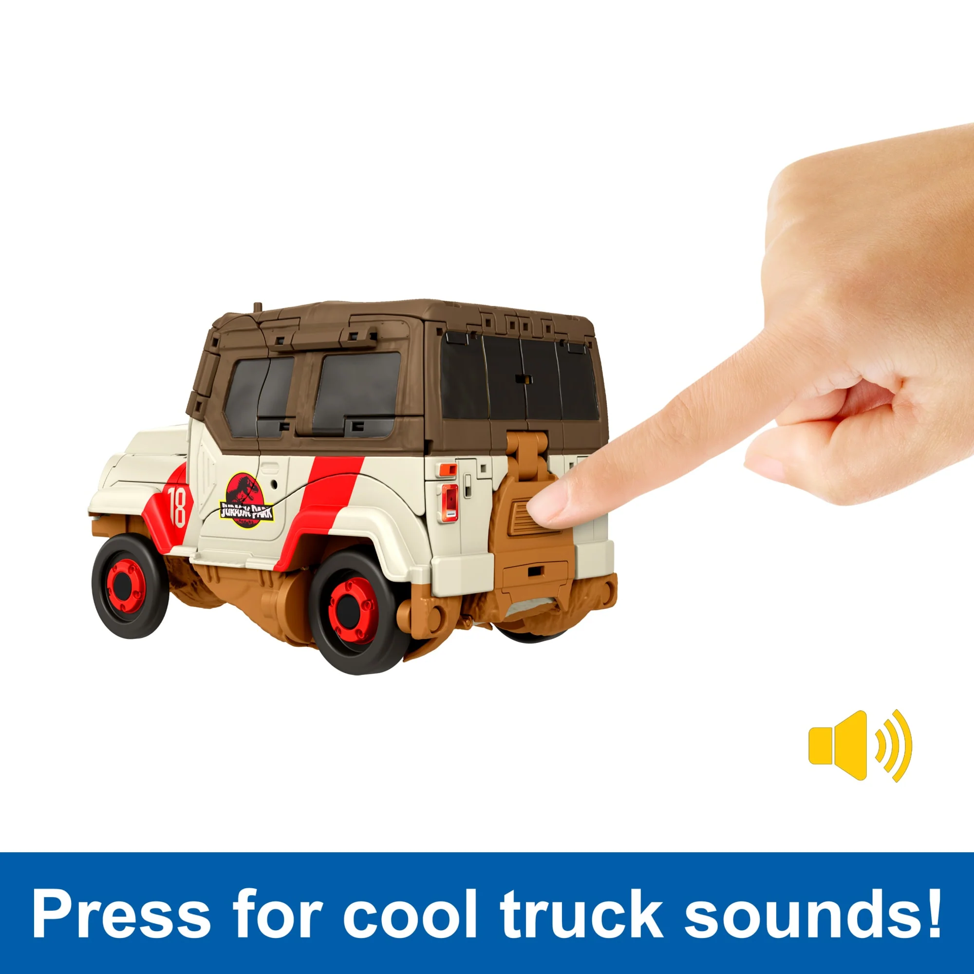 Jurassic World Transforming Toy, Tyrannosaurus T Rex Dinosaur To Truck, Chase N Roar