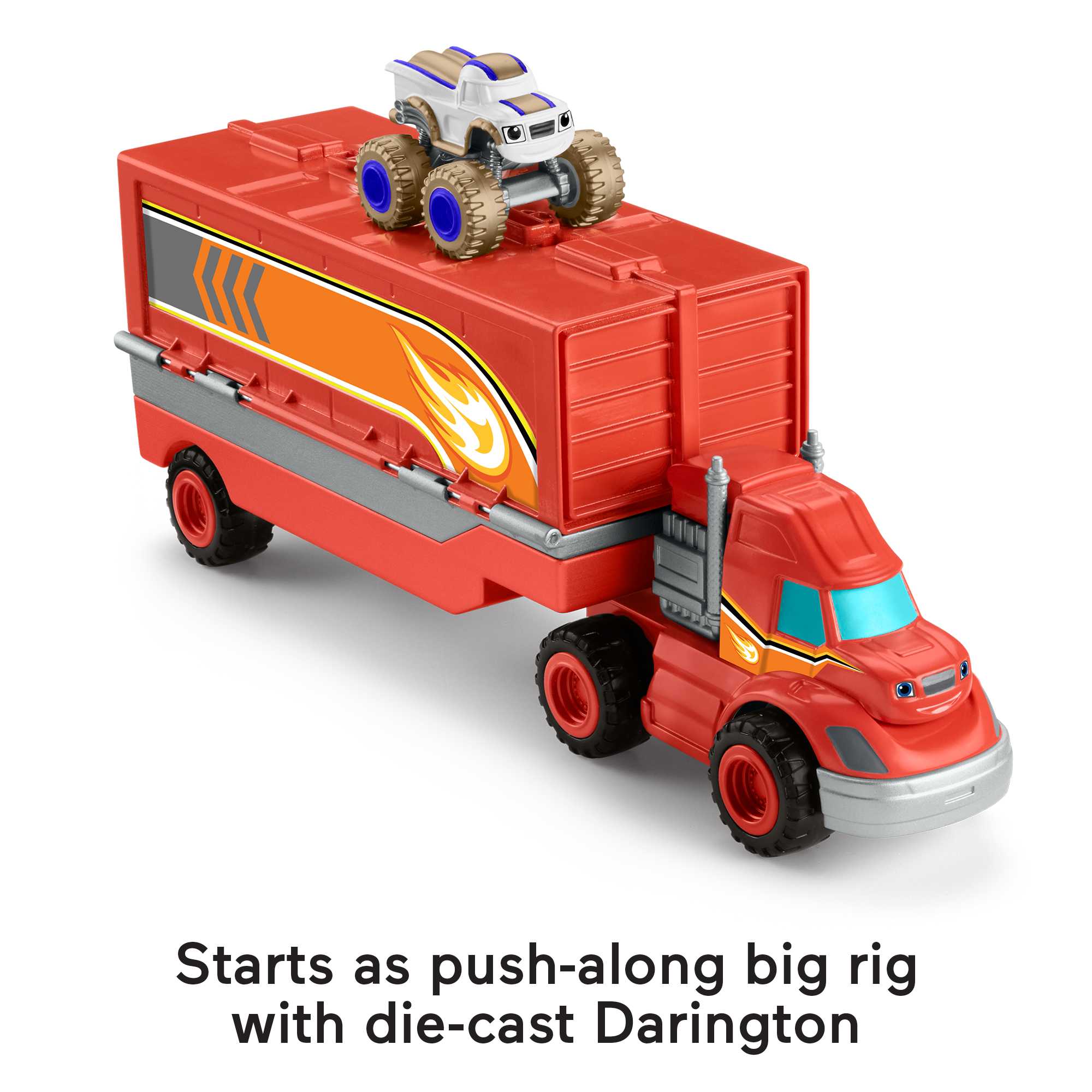 Fisher-Price Blaze And the Monster Machines Launch & Stunts Hauler, Transforming Vehicle Playset