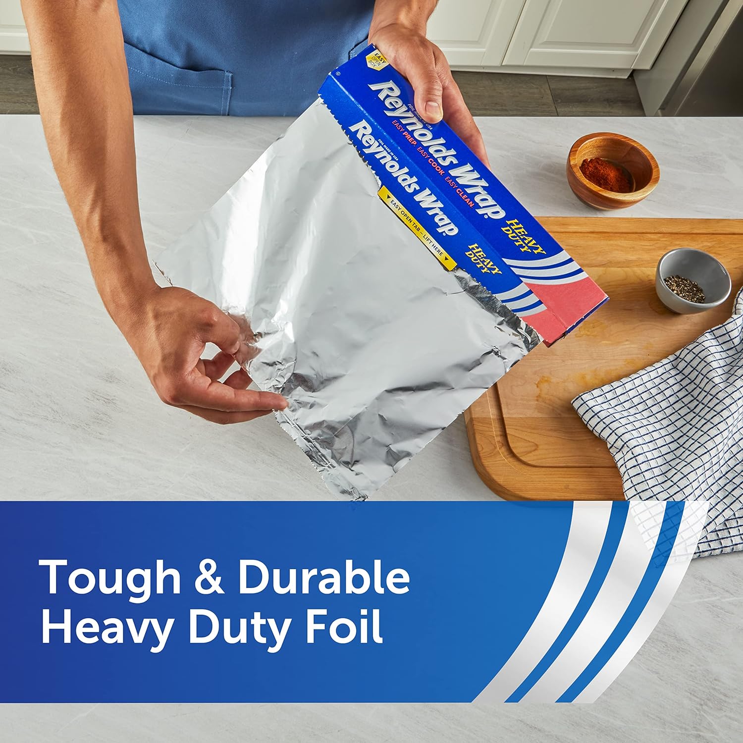 Reynolds Wrap Heavy Duty Aluminum Foil, 50 Square Feet (Packaging May Vary)