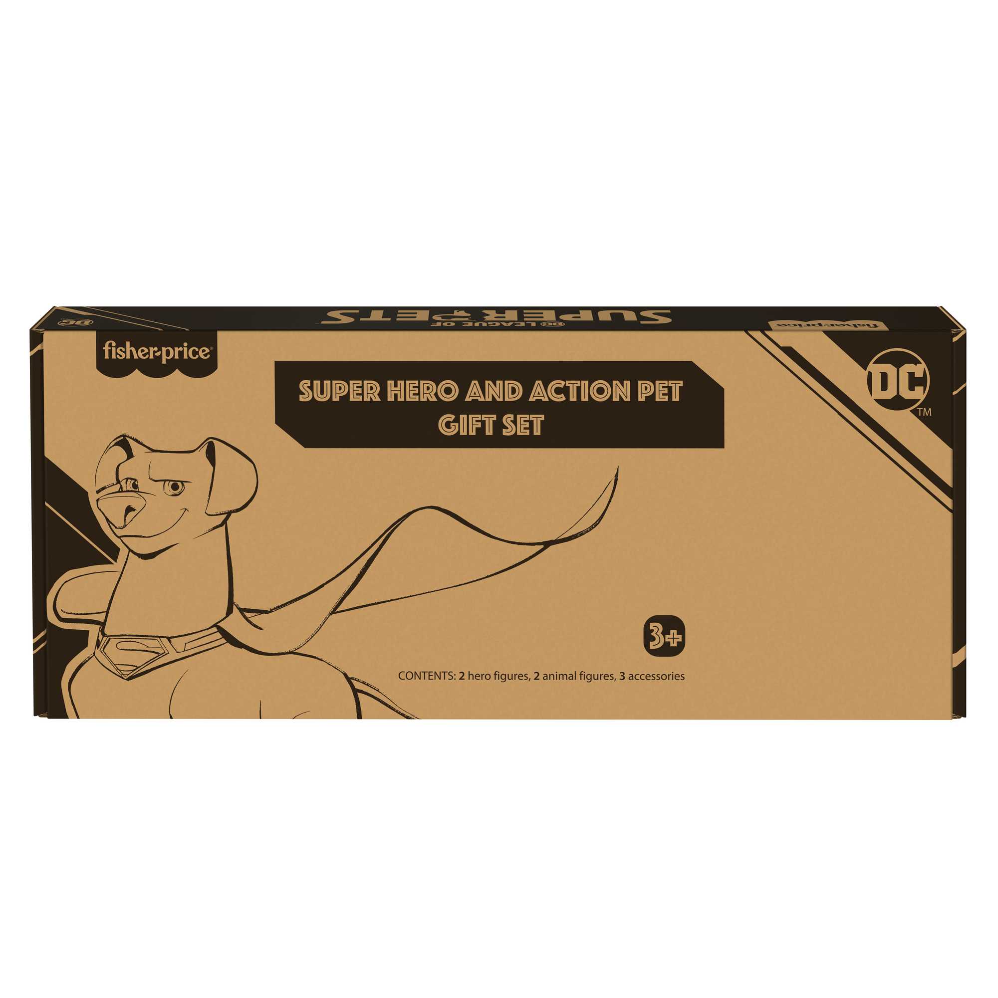 Fisher-Price DC League Of Super-Pets Super Hero And Action Pet Gift Set