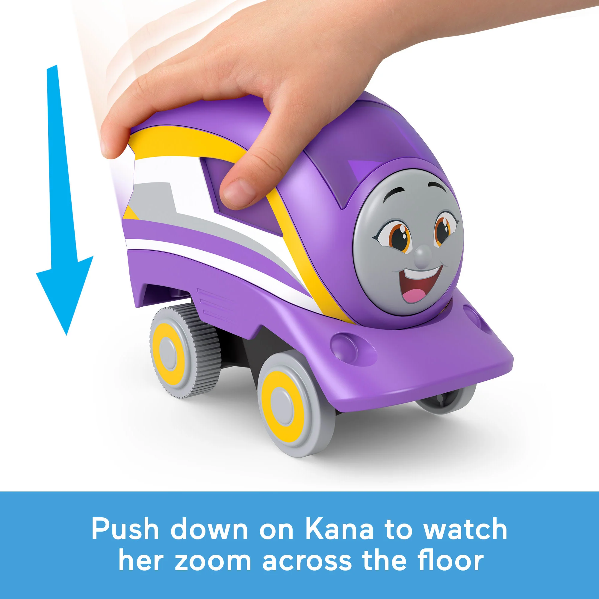 Thomas & Friends Press ��n Go Stunt Engine Kana Racing Toy Train For Toddlers & Preschool Kids