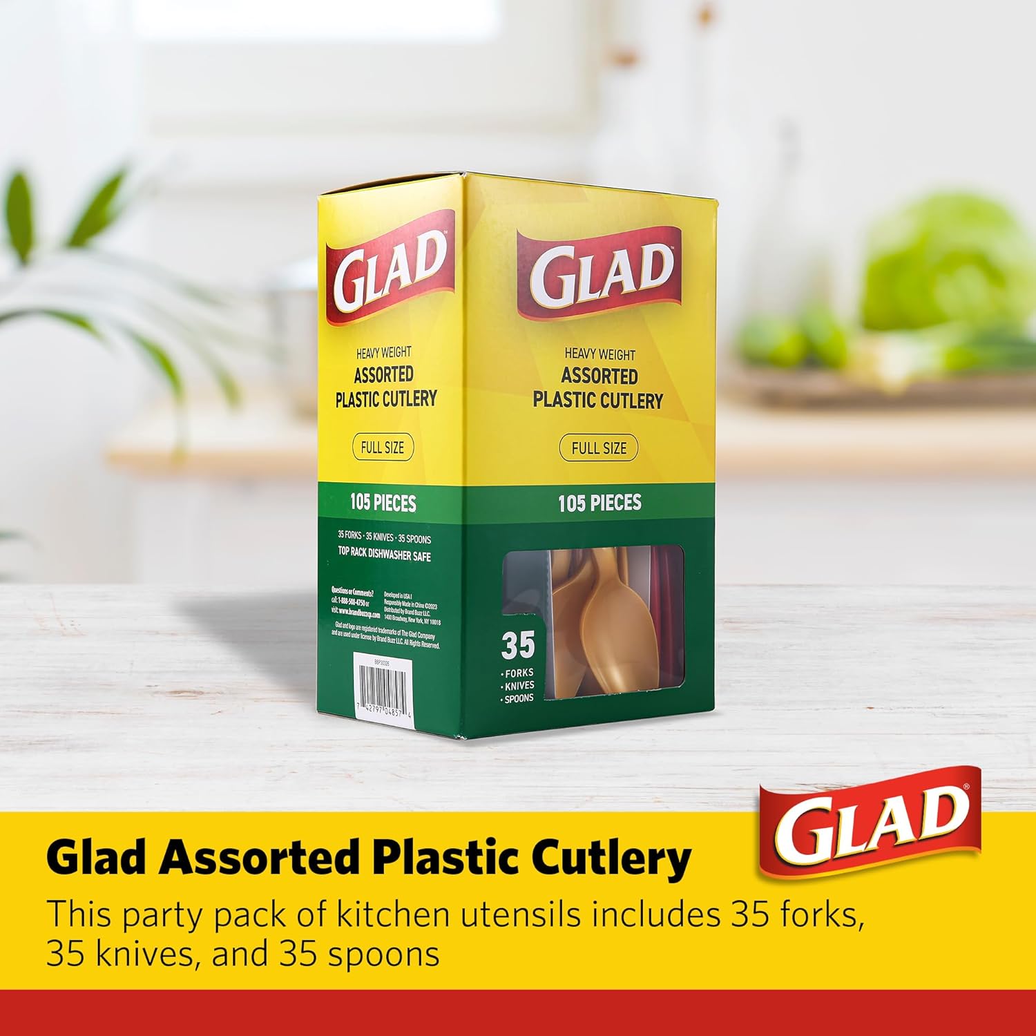 Glad, 240 Count (Pack of 1), Clear Assorted Cutlery