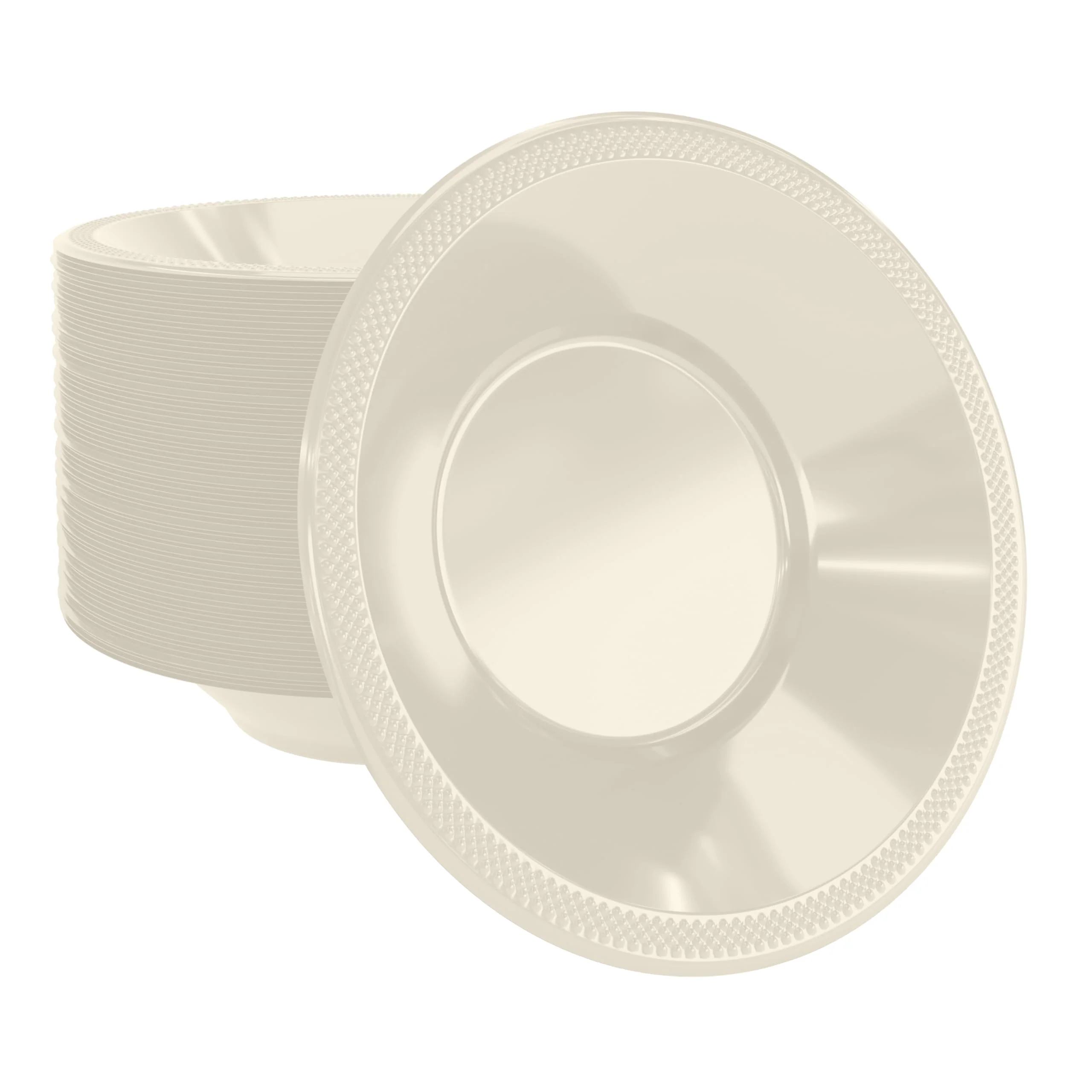 12 Oz. Ivory Plastic Bowls | 50 Count
