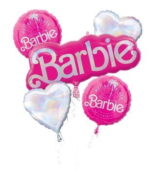 Anagram Barbie The Movie Foil Balloon Bouquet 5ct