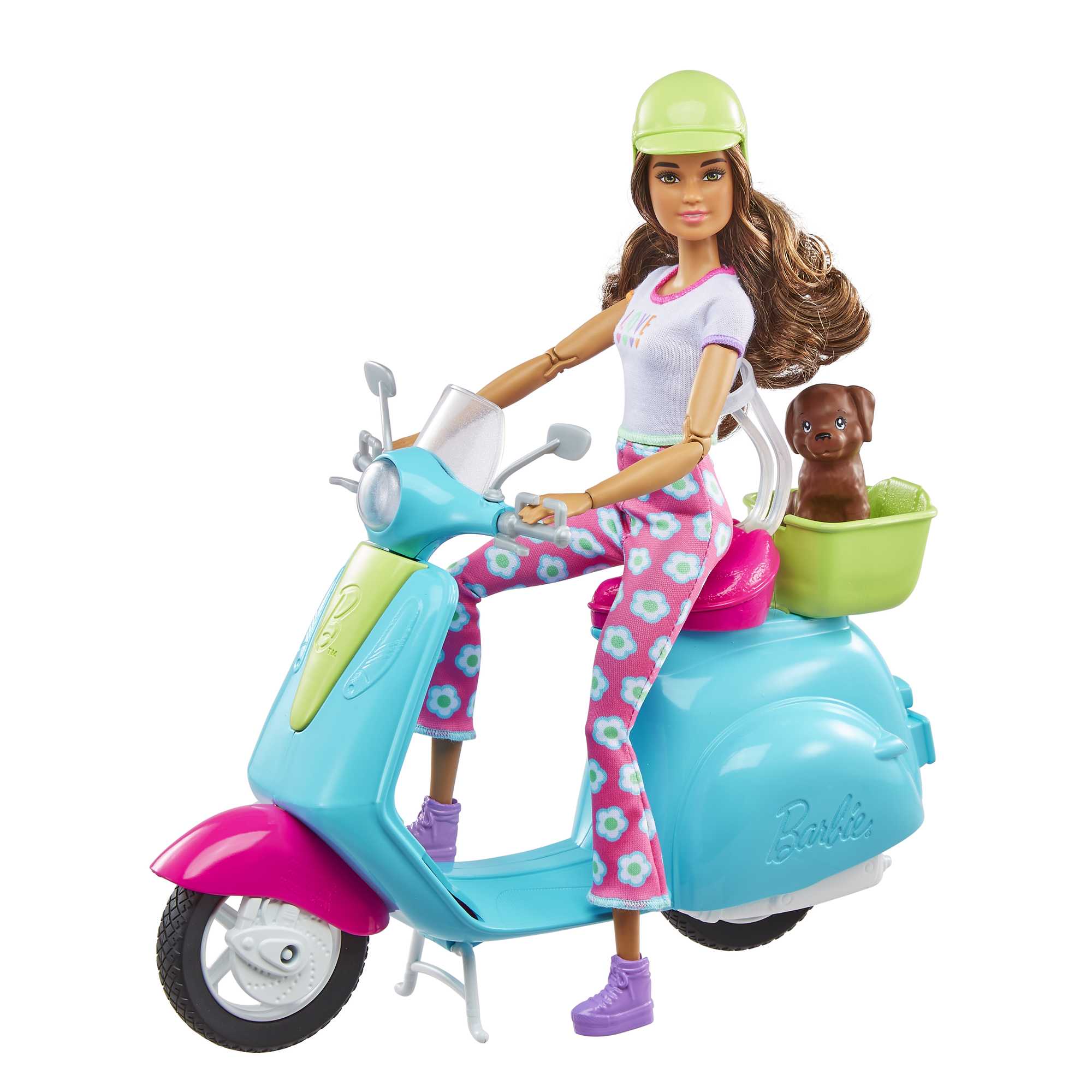Barbie Fashionistas Doll And Scooter Travel Playset