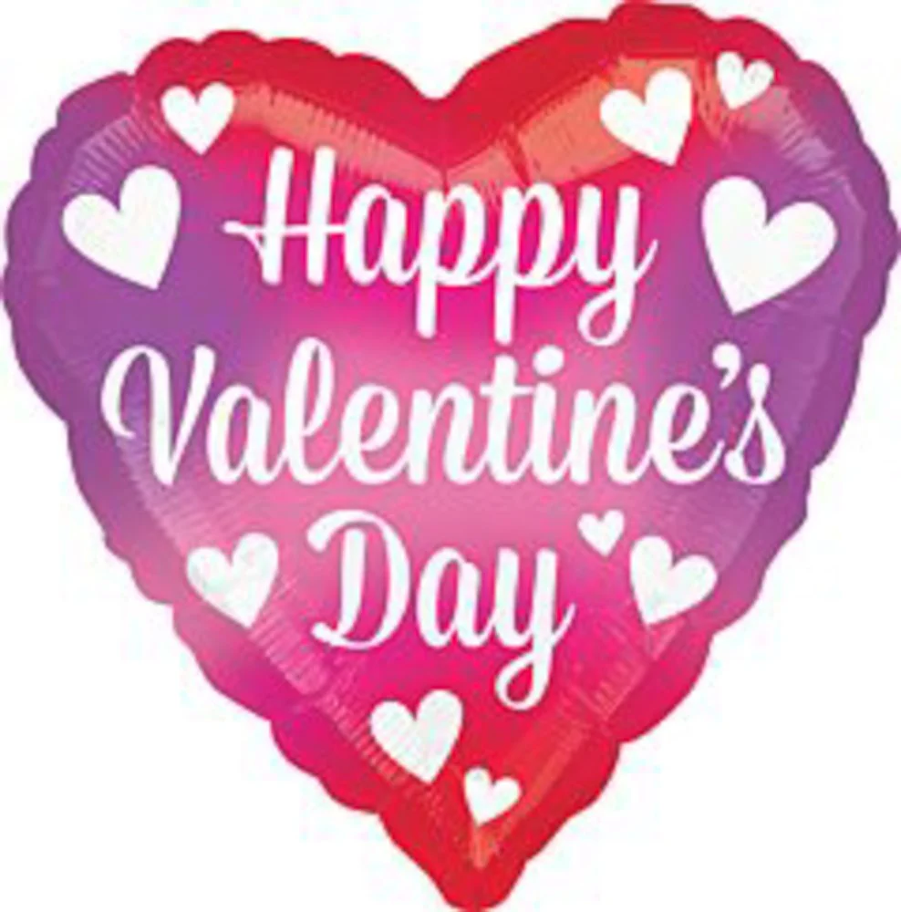 Anagram Valentines Day Splash Of Color 17in Foil Balloon