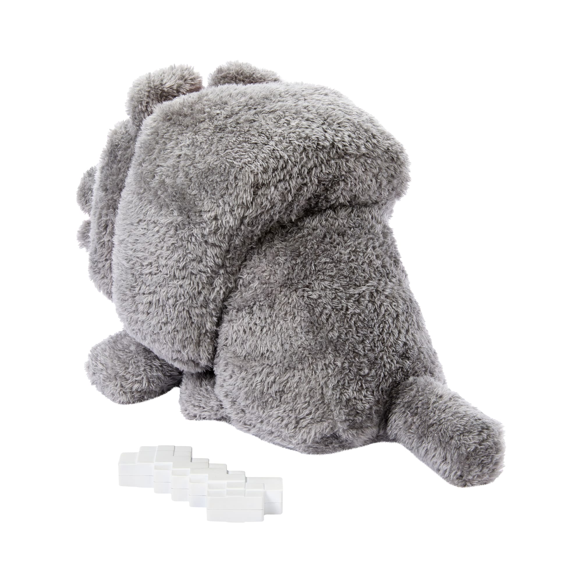 Minecraft Food Mode Dennis Plush Interactive Toy With Sounds & Bone Accessory, Inspired By The Movie