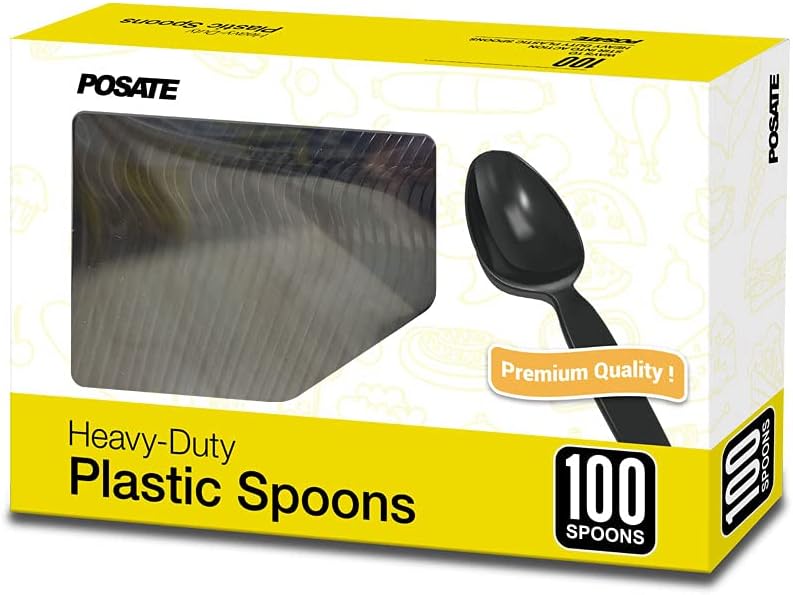 POSATE Clear Knives, Heavy-Duty Crystal (100 Knives)
