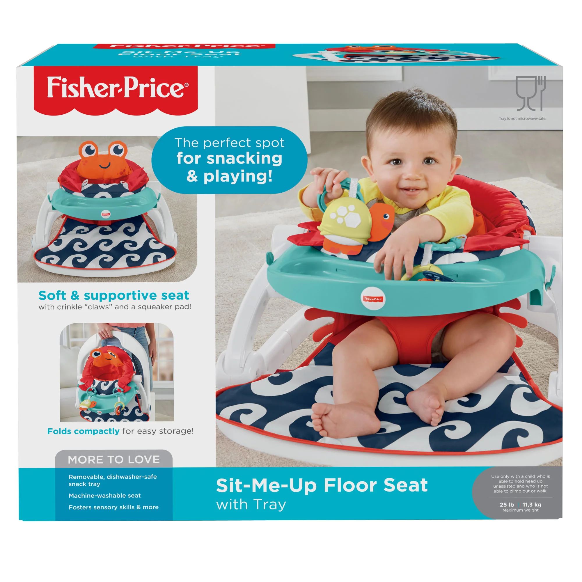 Sit-Me-Up Floor Seat With Tray