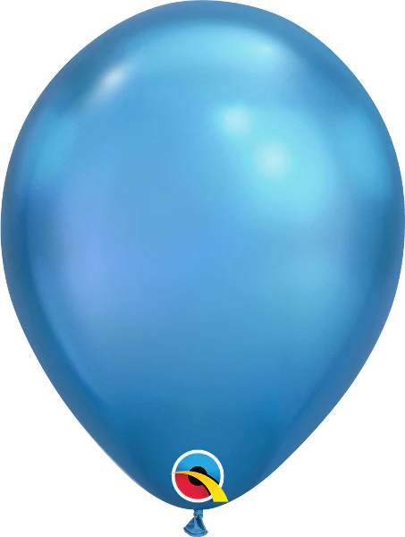 11in Qualatex Chrome Blue Latex Balloons 25ct