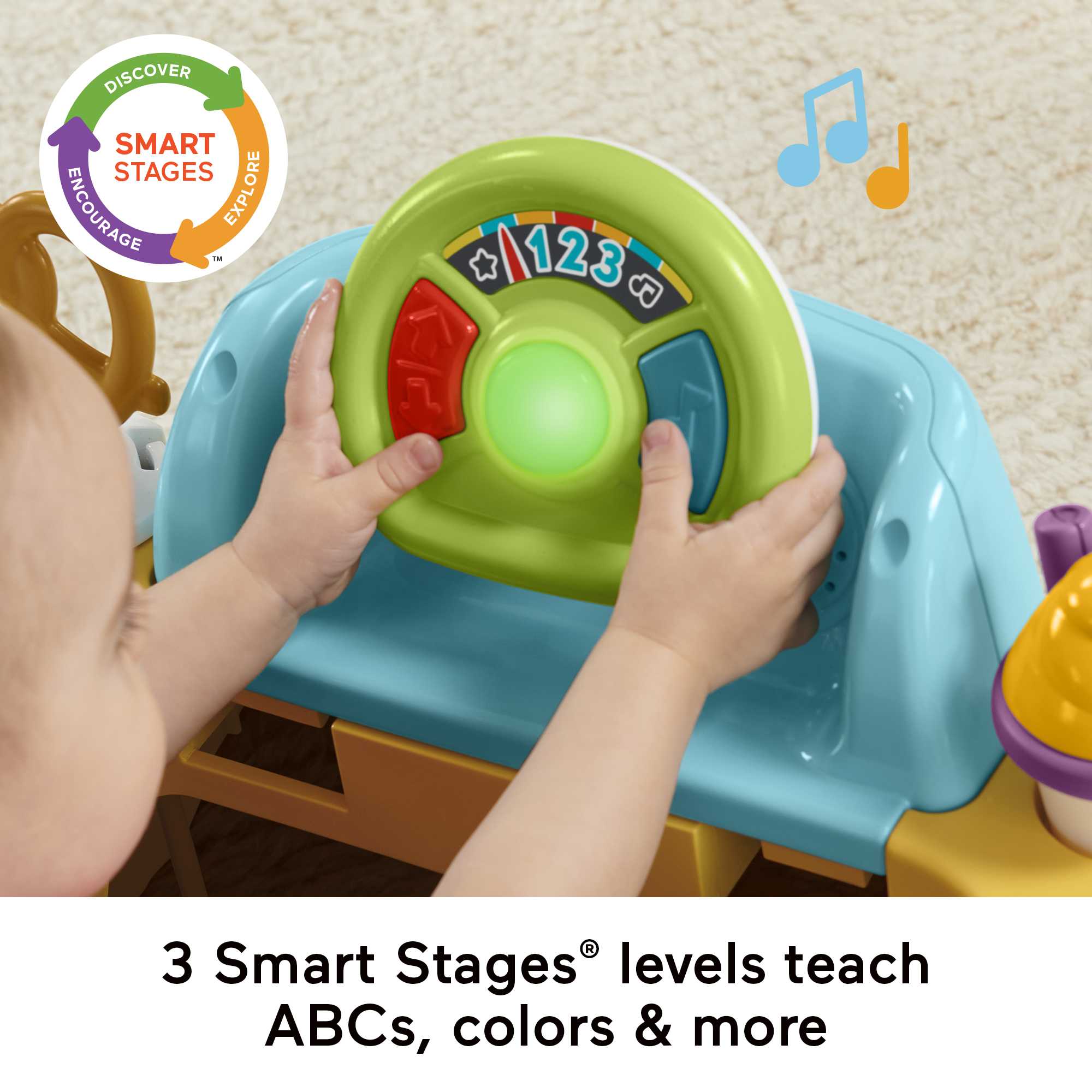 Fisher-Price 2-In-1 Servin�� Up Fun Jumperoo Baby Activity Center With Music Lights & Smart Stages