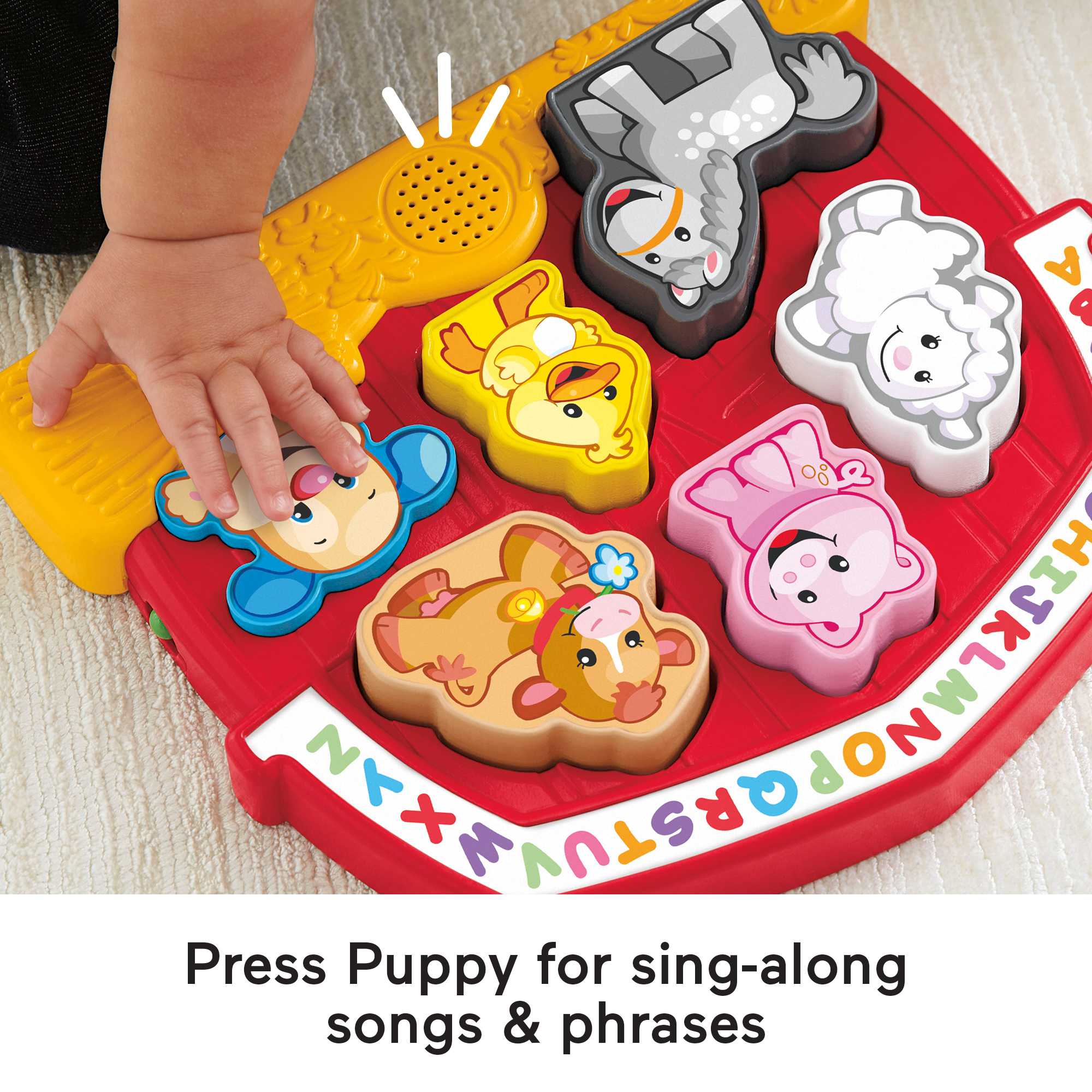 Fisher-Price Laugh & Learn Farm Animal Puzzle Shape Sorting Baby Toy With Music & Sounds