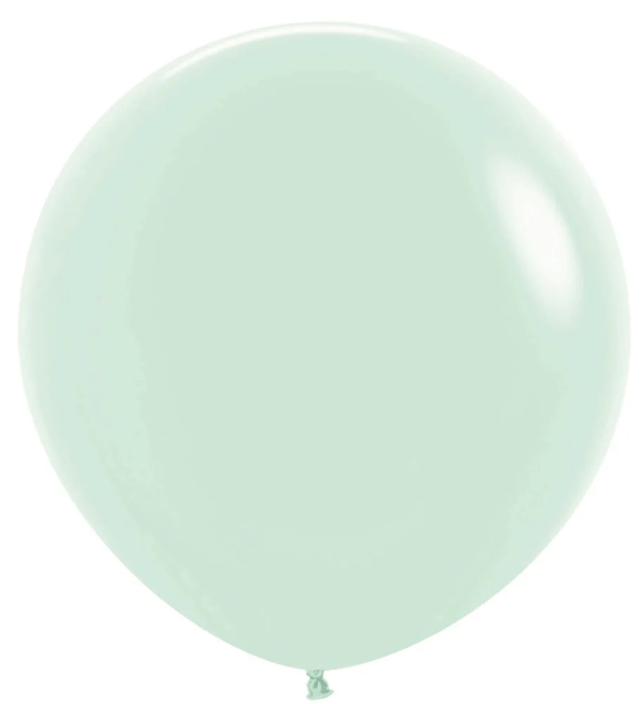 24 inch Sempertex Pastel Matte Green Latex Balloons 10ct