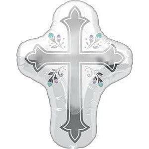 Anagram Holy Day Cross 28in Foil Balloon