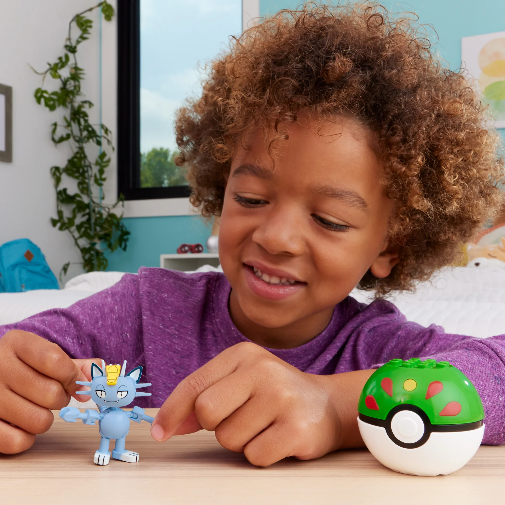 MEGA Pok��mon Alolan Meowth Building Toy Kit, Poseable Action Figure (28 Pieces) For Kids