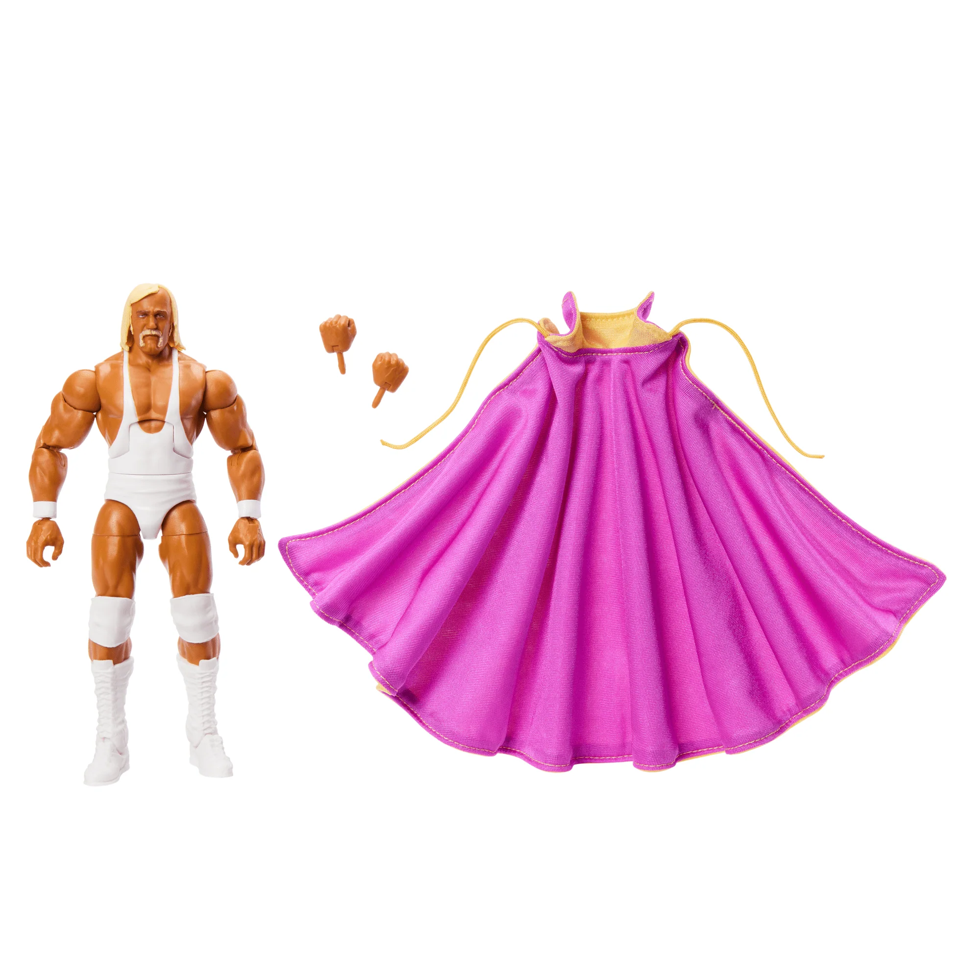 WWE Elite Collection Hulk Hogan Legends Action Figure With Singlet & Cape Accessory
